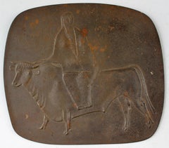Gerhard Marcks 'Europa And The Bull' cast iron plaque