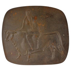 Gerhard Marcks 'Europa And The Bull' cast iron plaque