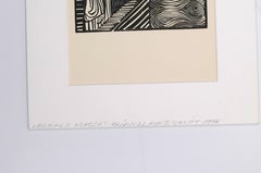 Noah With Dove - Original Woodcut on Paper by G. Marcks - 1948