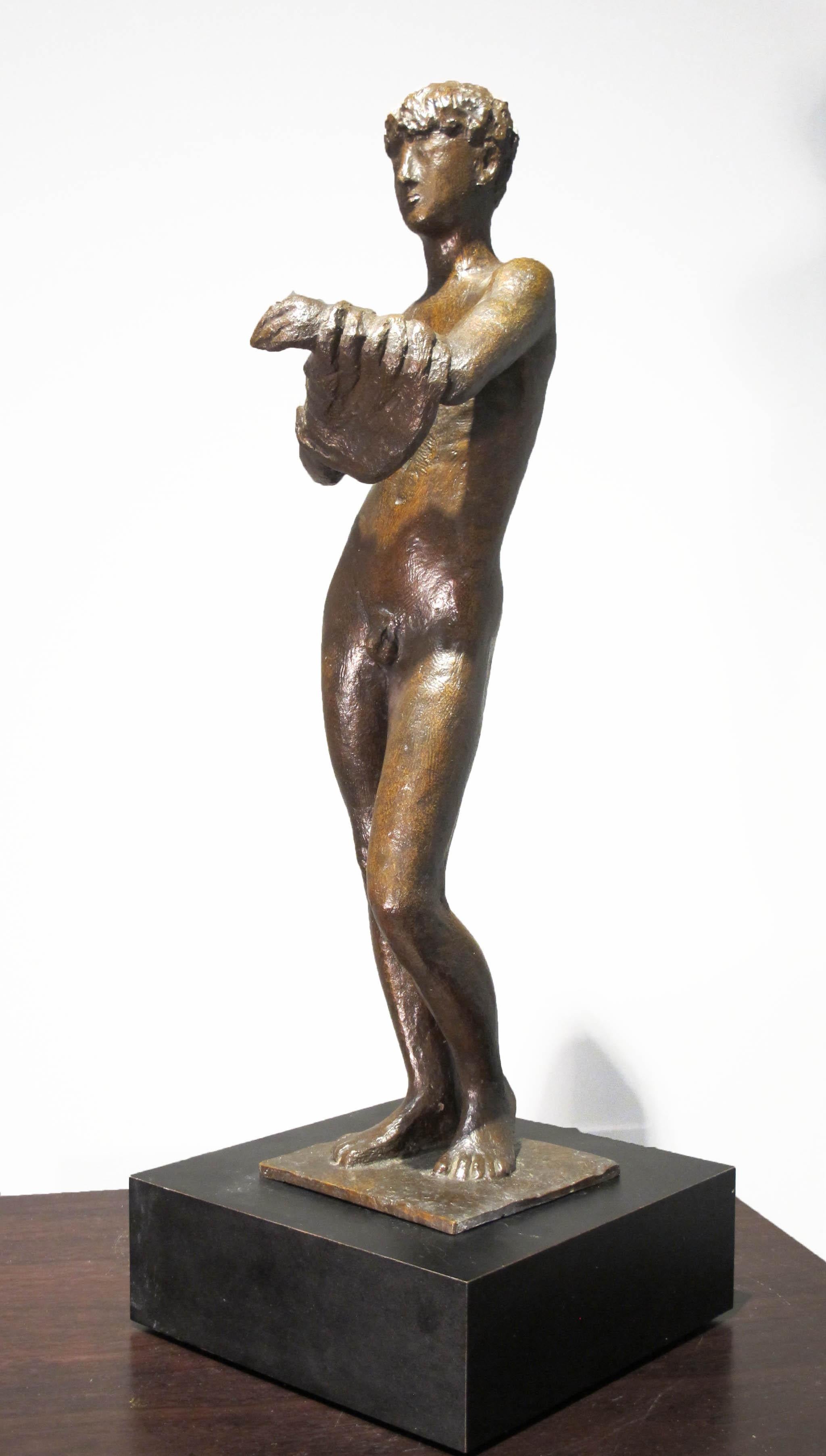 Standing Nude Male - Sculpture by Gerhard Marcks