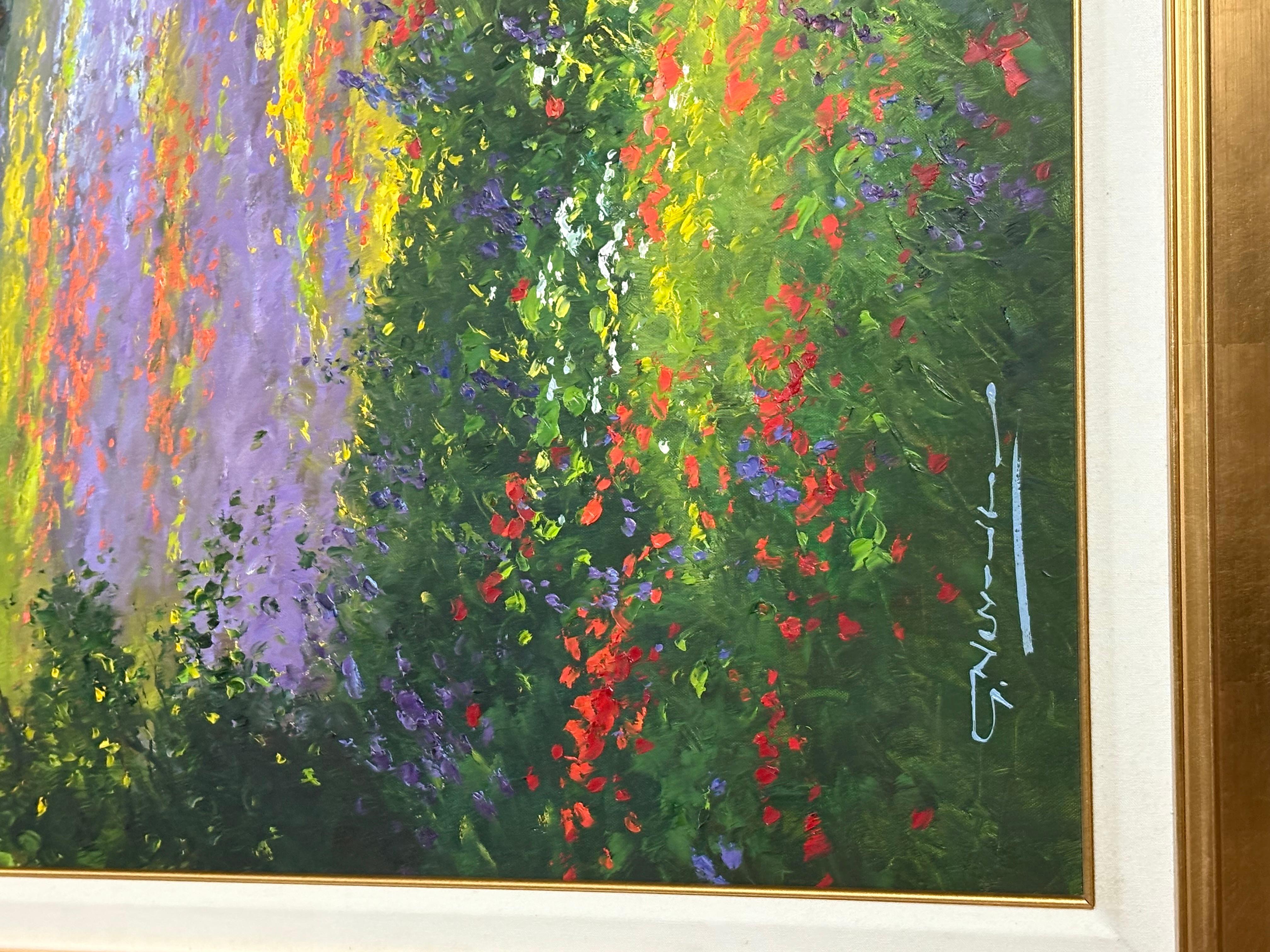 Gerhard Nesvadba original oil painting on canvas large. In good condition measures 47x41