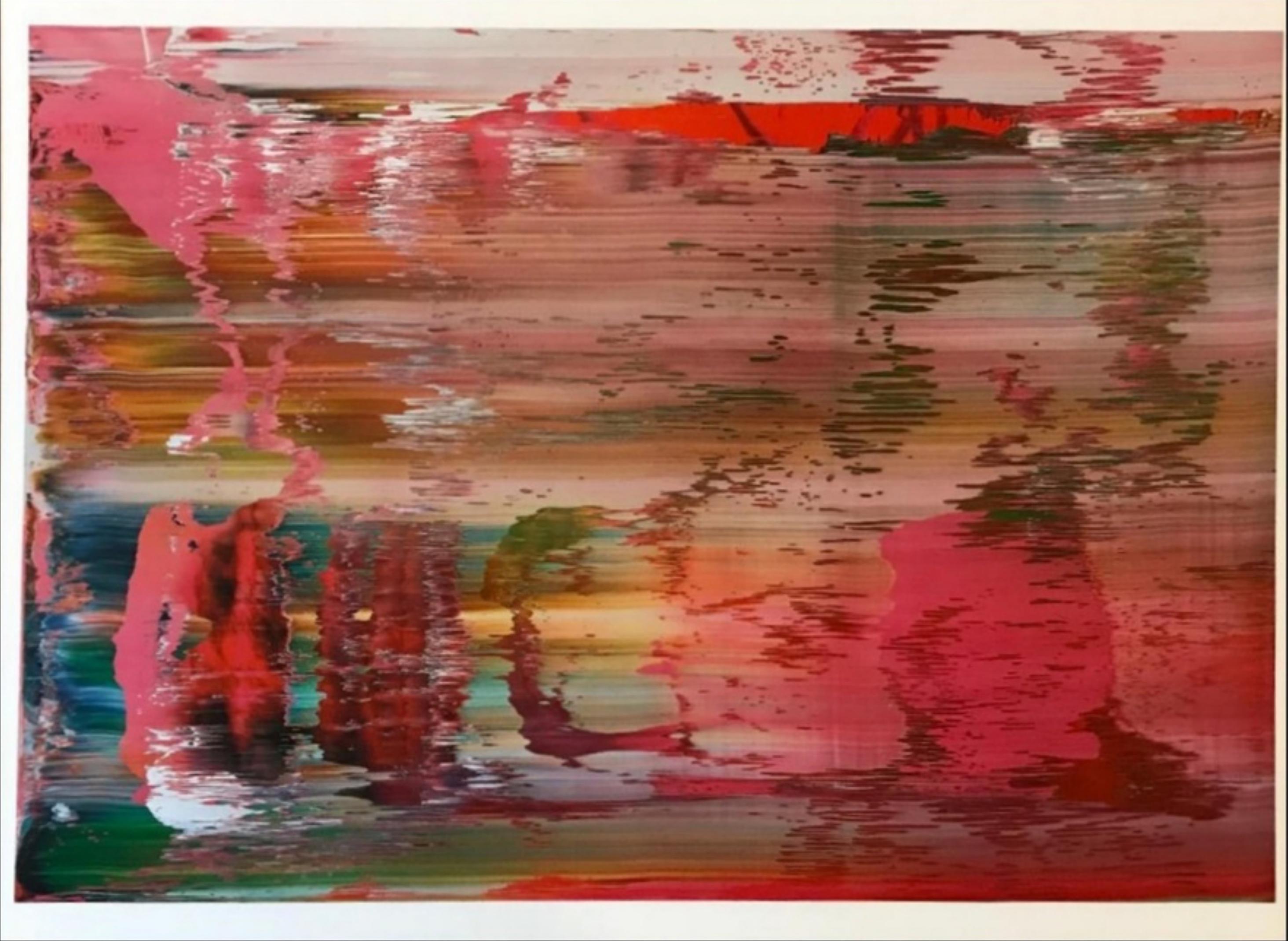 Gerhard Richter Abstract Print - Abstract Painting (Limited edition print; authorized promotional reproduction)