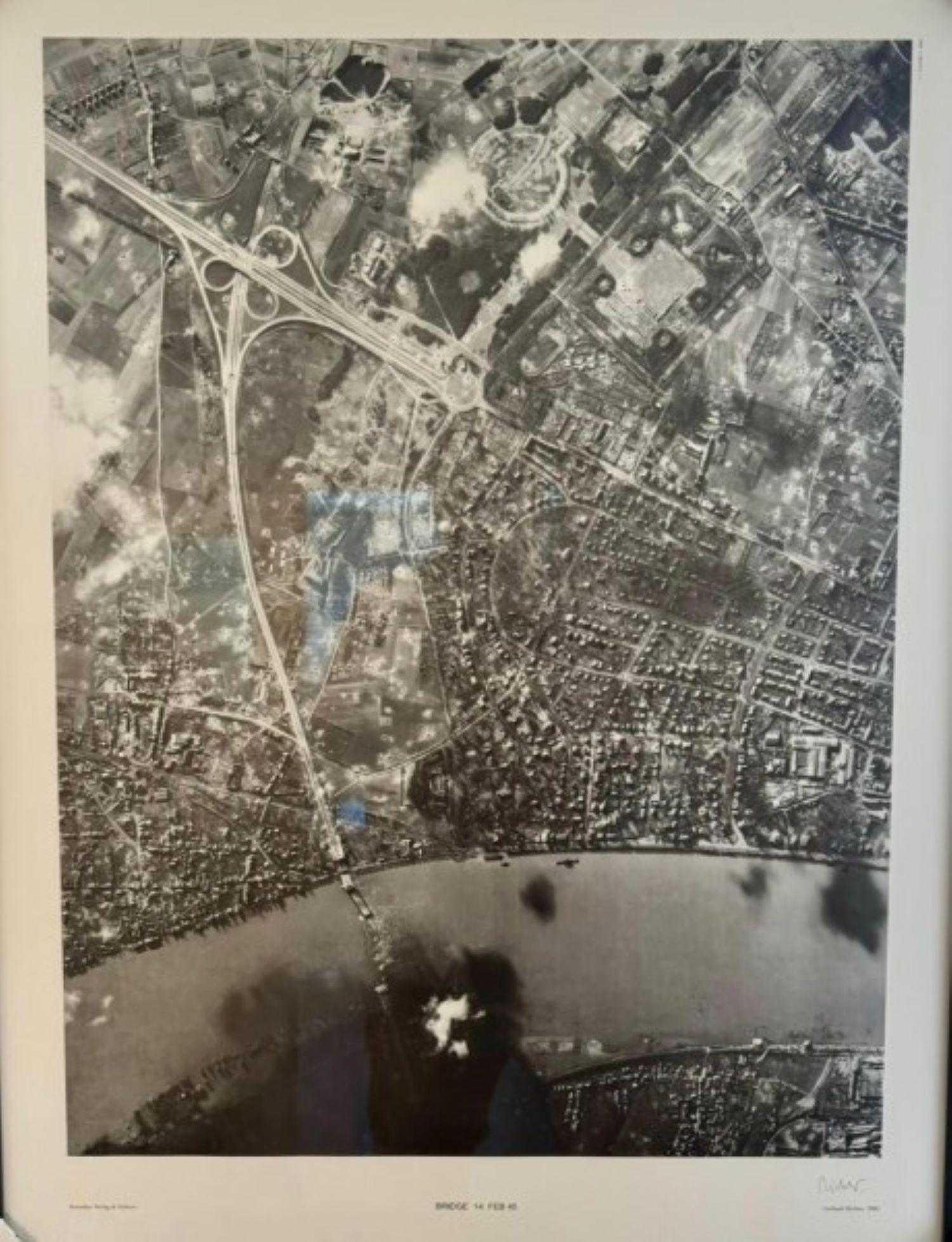 Bridge 14 FEB 45 (III)

By Gerhard Richter

Gerhard Richter, a German contemporary artist, is celebrated for his diverse and innovative approach to painting, spanning photorealism, abstraction, and conceptual art. Renowned for his blurred and