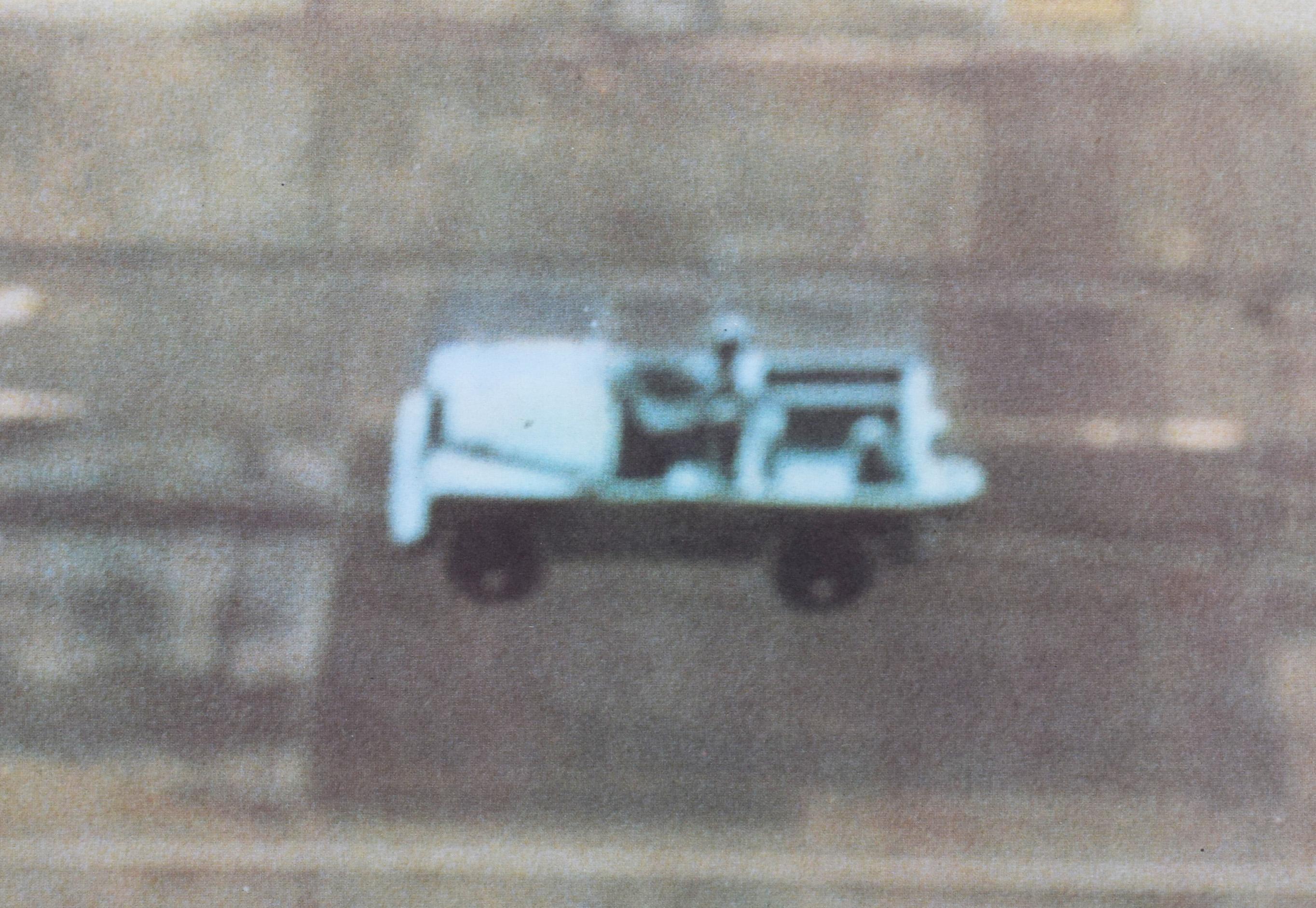 Car - German Realism Car Auto - Gray Print by Gerhard Richter