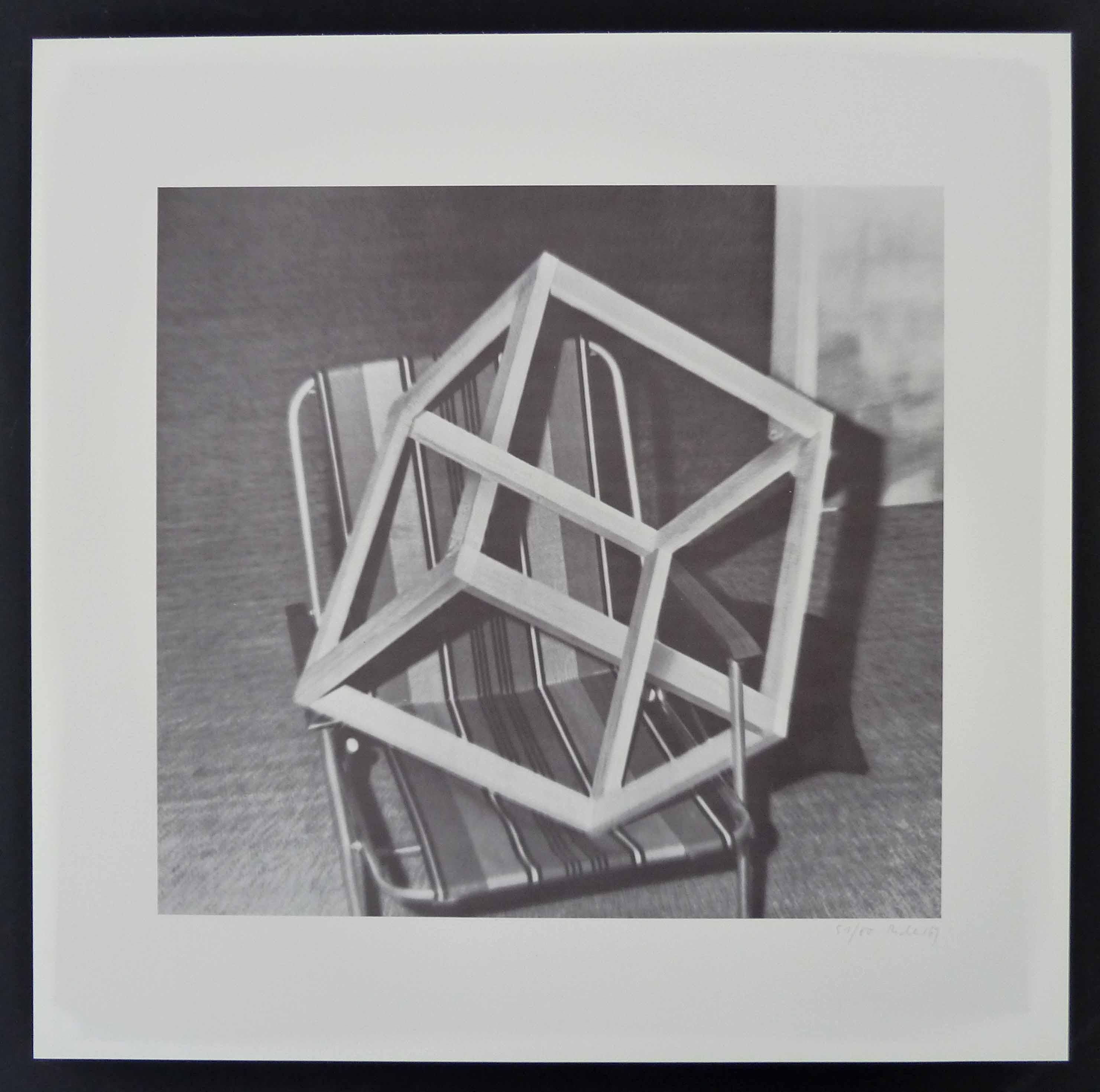 Cube on Lawn Chair, from: Nine Objects - German Realism - Print by Gerhard Richter