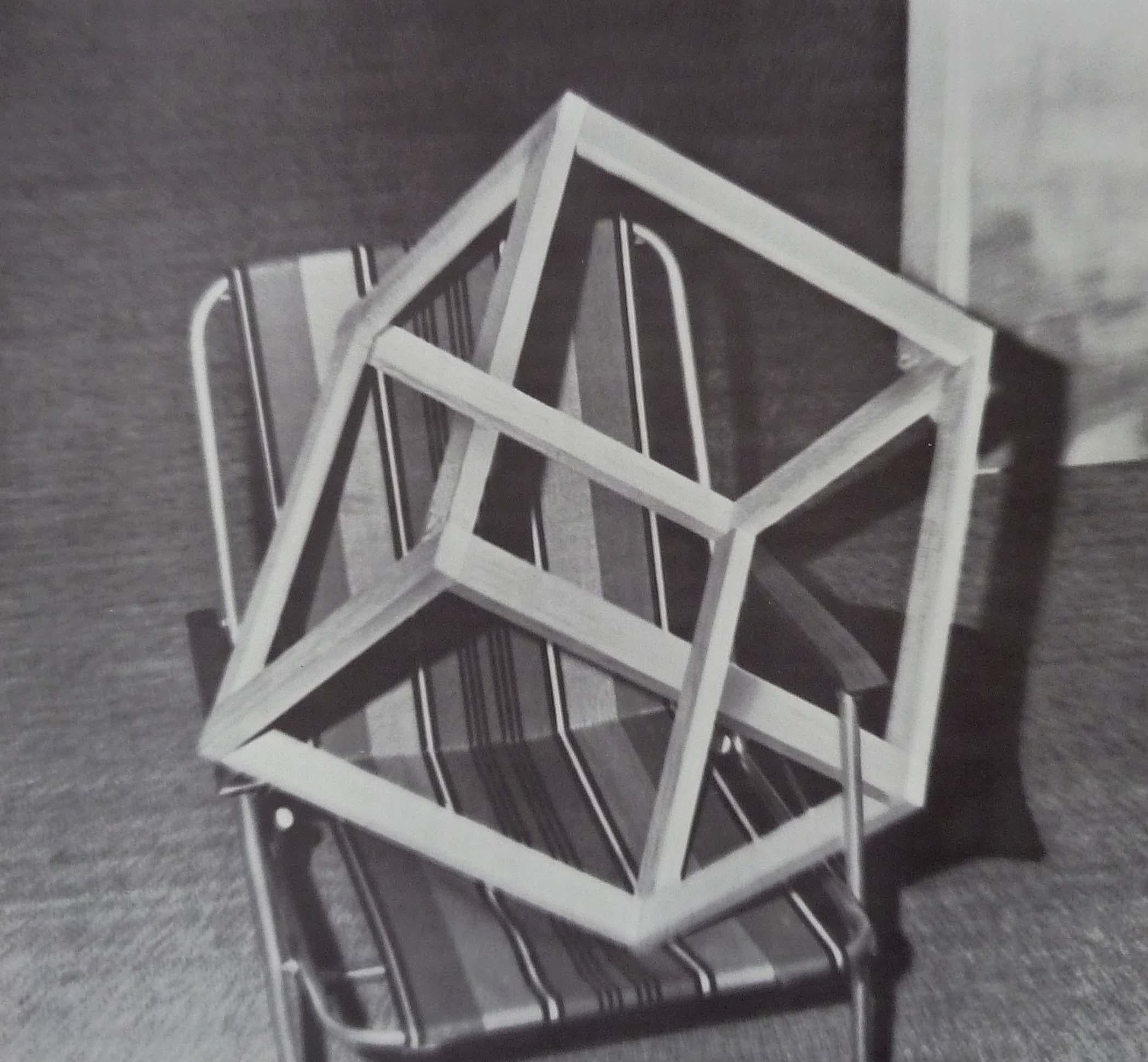 Gerhard Richter Abstract Print - Cube on Lawn Chair, from: Nine Objects - German Realism