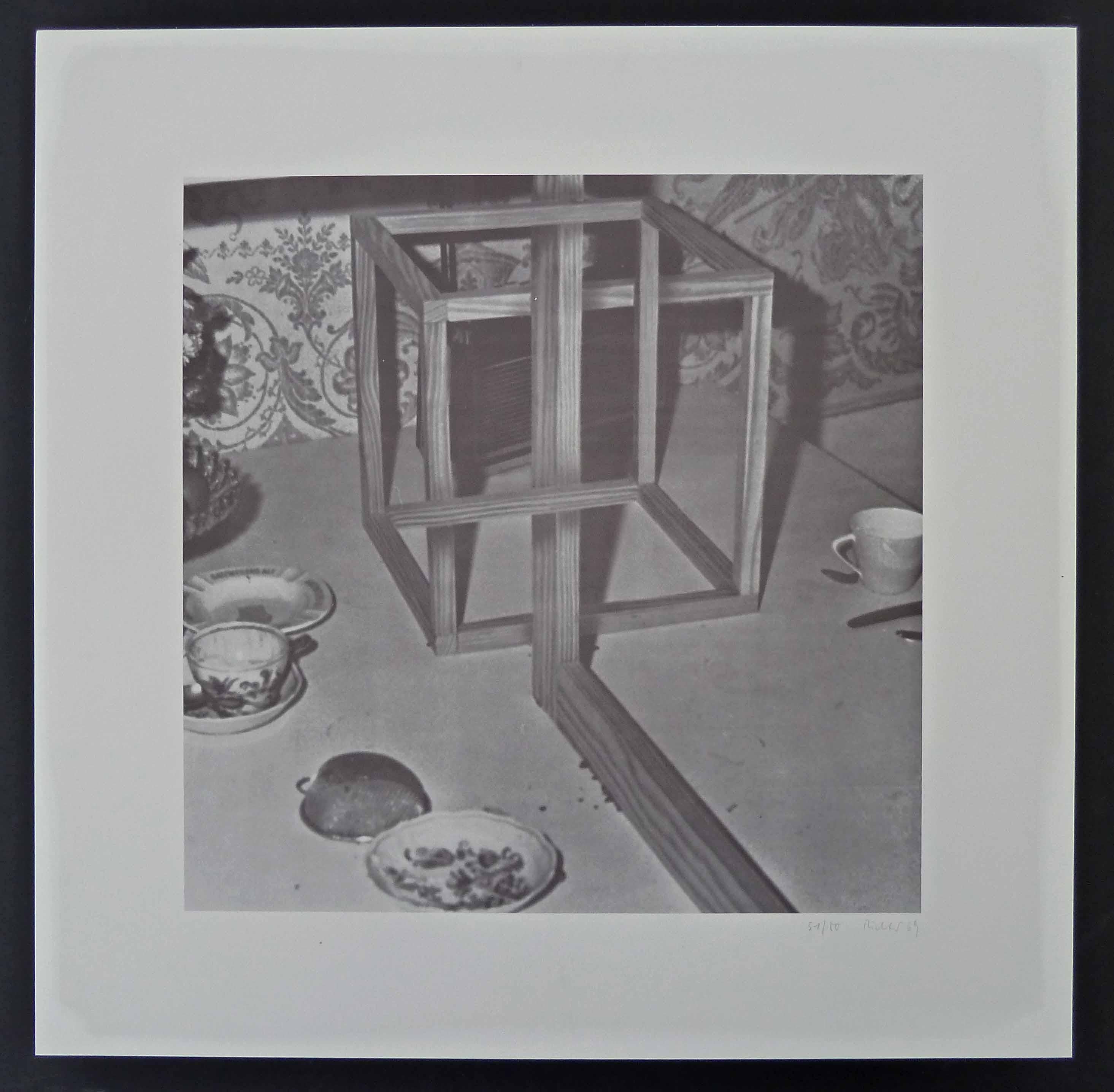 Cube with Cups, from Nine Objects - German Realism - Print by Gerhard Richter