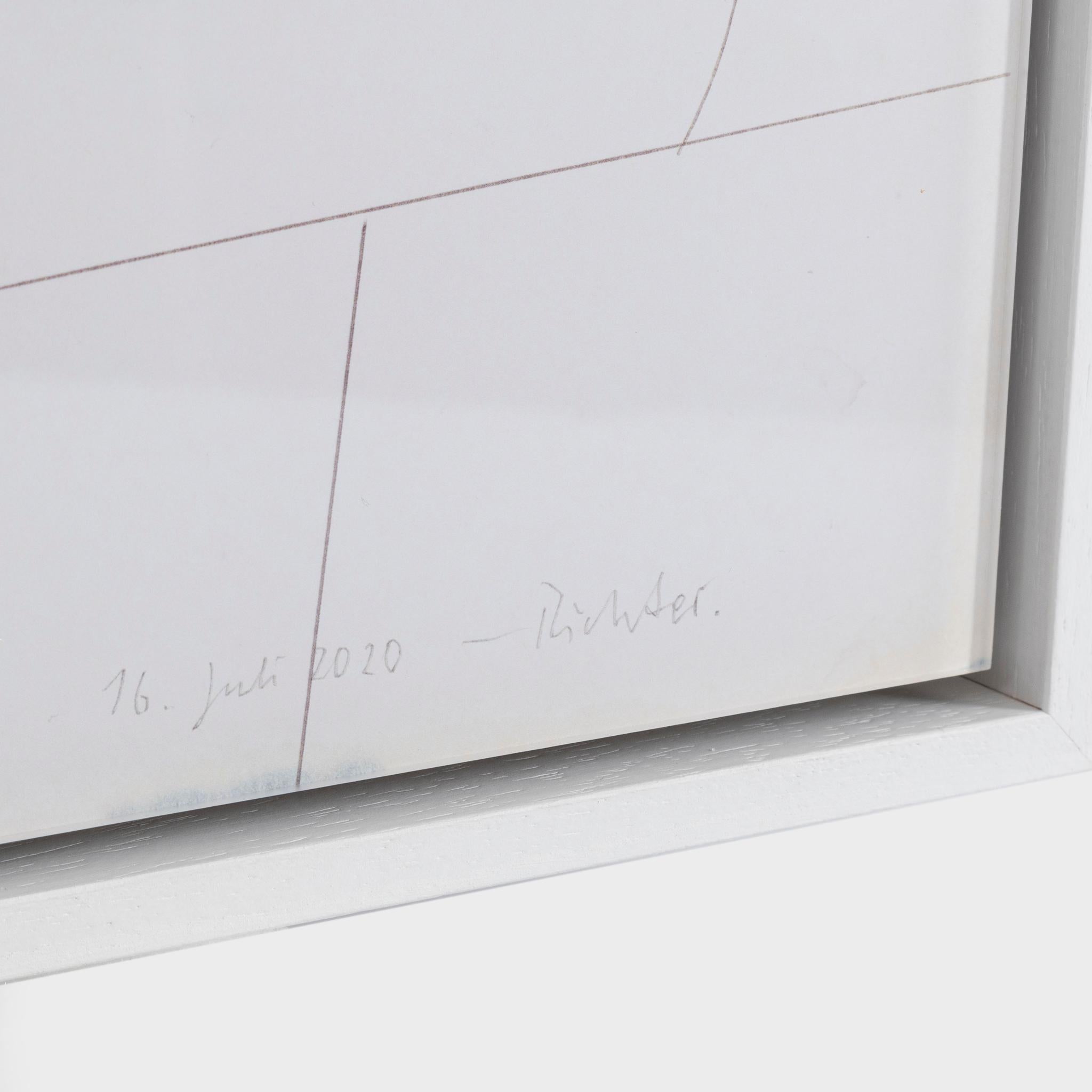 December 2020 A - Gray Abstract Print by Gerhard Richter