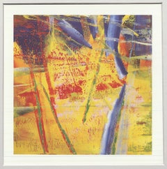 Gerhard Richter "Abstraktes Bild Nr. 525" Impresión offset, enmarcada, 1995