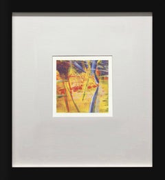 Gerhard Richter "Abstraktes Bild Nr. 525" Impresión offset, enmarcada, 1995