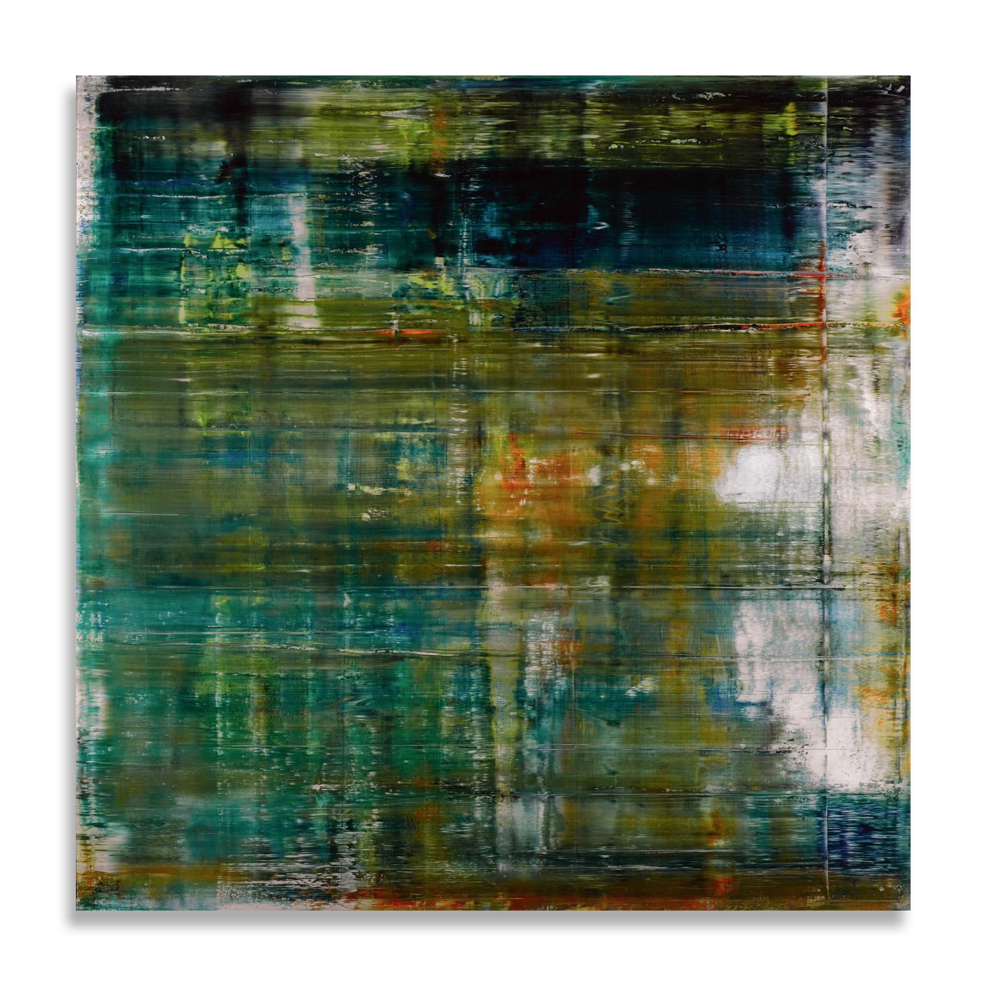 This is an official giclée print of Gerhard Richters painting Cage 1 from 2006 (CR 897-1), 2900 x 2900 mm (oil on canvas).

Gerhard Richter (German, b. 1932)
Cage (P19-1), 2020
Medium: Diasec-mounted Giclée print on aluminium composite