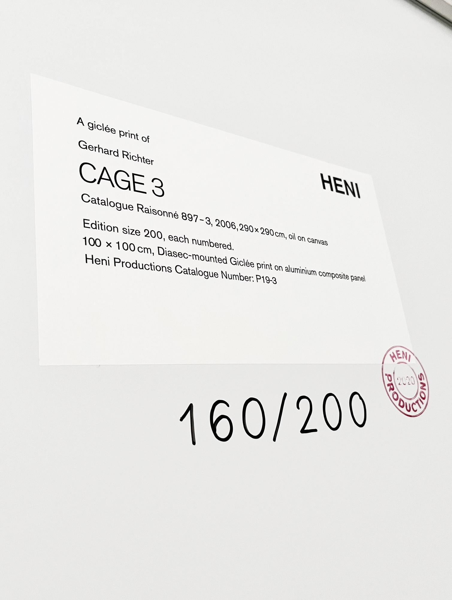 Gerhard Richter, Gabbia P19-3 - Stampa, Arte contemporanea, Arte astratta in vendita 1