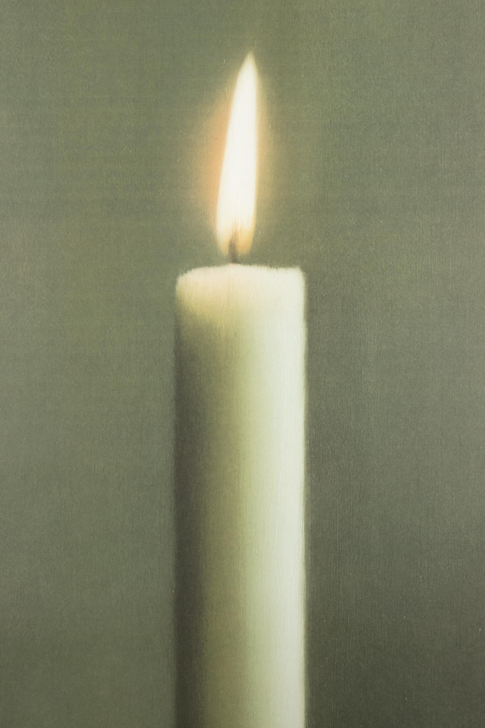 Gerhard Richter, Kerze I (Poster Mönchehaus-Museum): Poster della mostra firmato in vendita 3