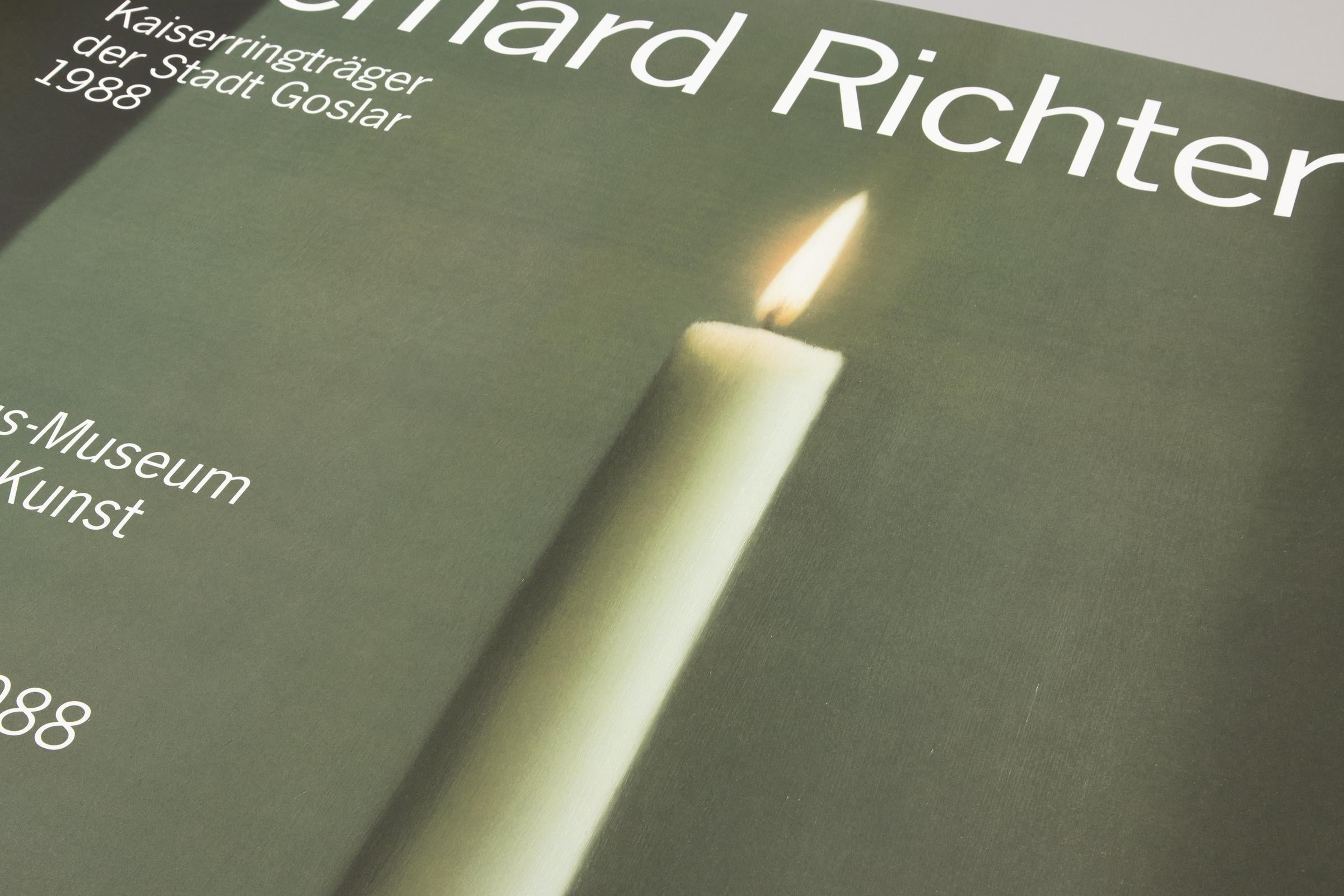 Gerhard Richter, Kerze I (Poster Mönchehaus-Museum): Poster della mostra firmato 4