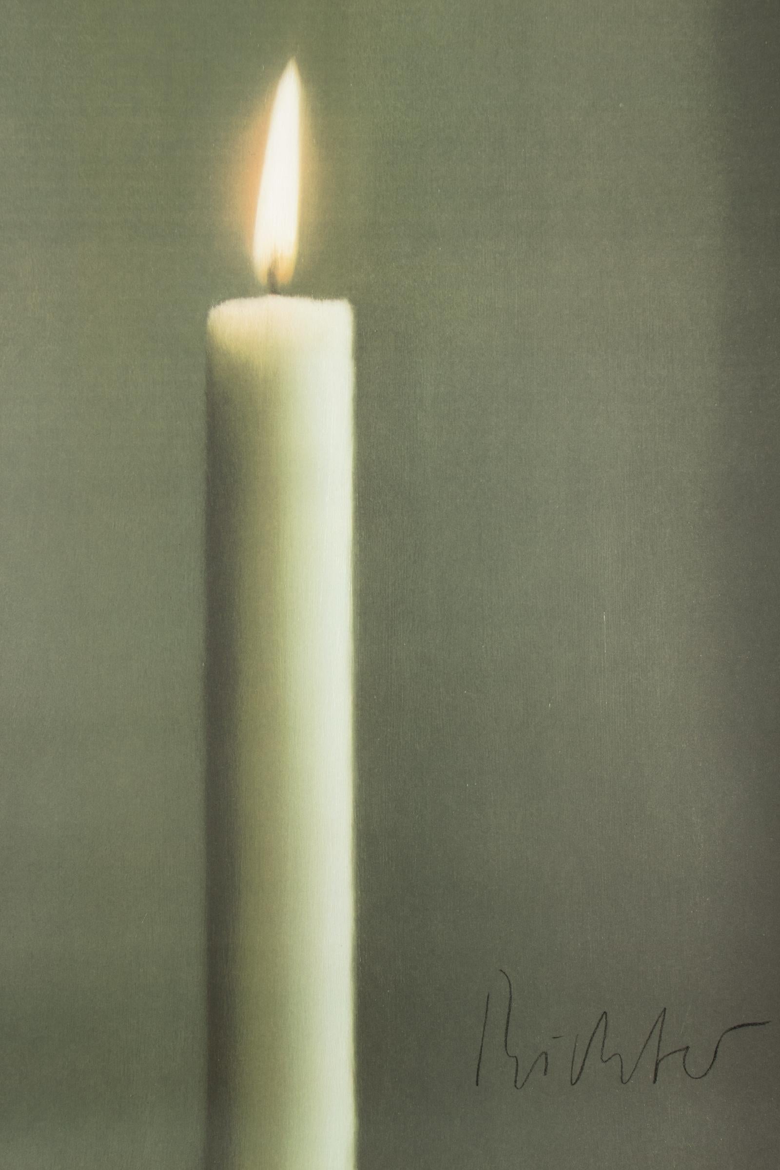 Gerhard Richter, Kerze I (Poster Mönchehaus-Museum): Poster della mostra firmato in vendita 5