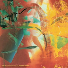 After Gerhard Richter-Merlin-46" x 46"-Poster-1991-Contemporary-Orange, Green