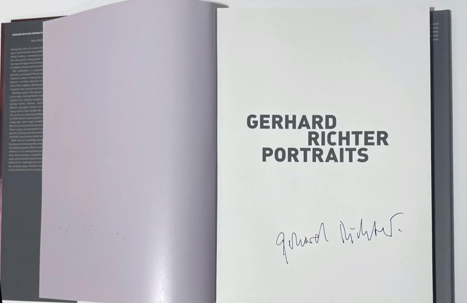 Monografia: GERHARD RICHTER PORTRAITS (libro ufficiale firmato a mano - 1 di soli 50) - Art Contemporaneo di Gerhard Richter