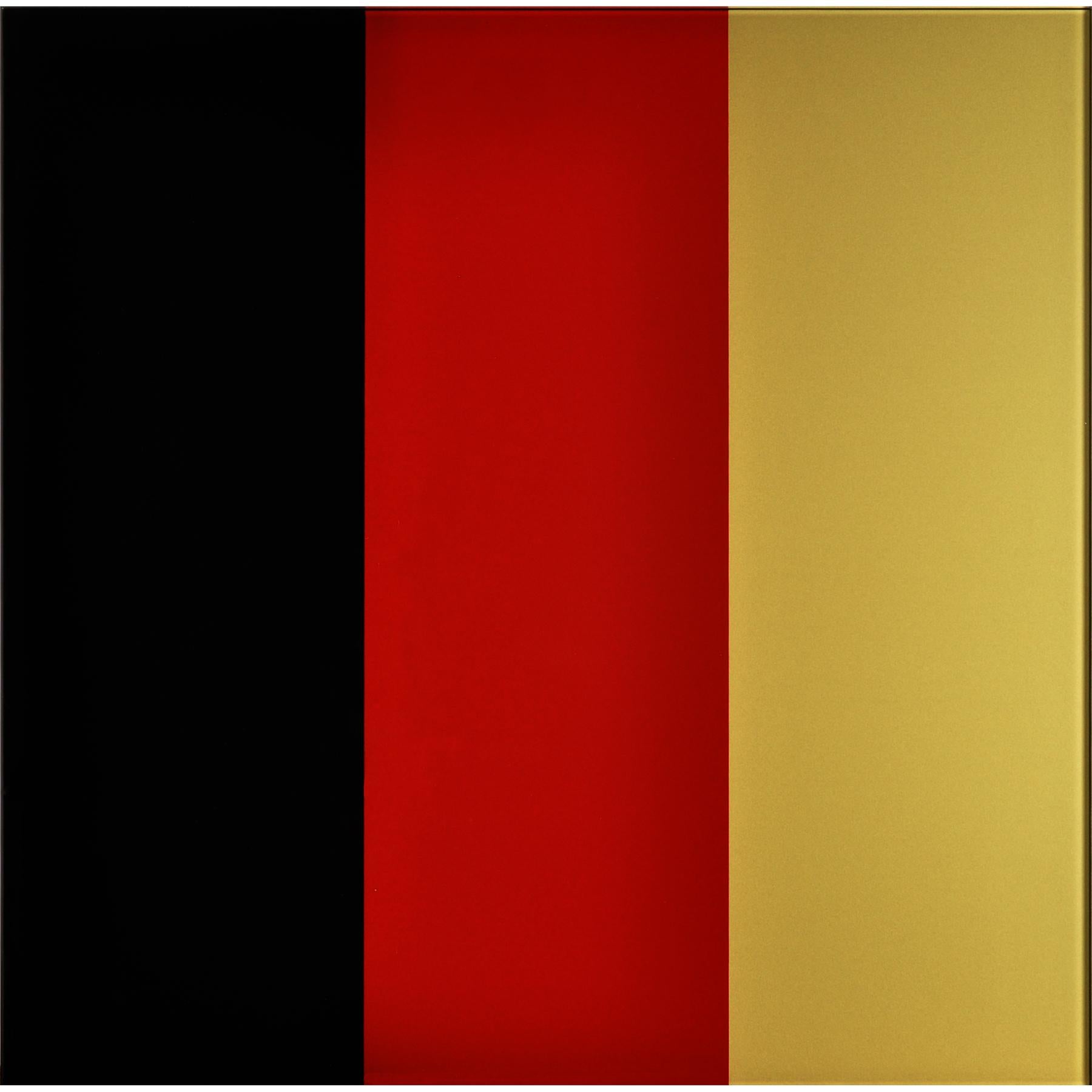 Schwarz - Rot - Gold IV- Contemporary, 21st Century, Silkscreen, Limited Edition - Print by Gerhard Richter