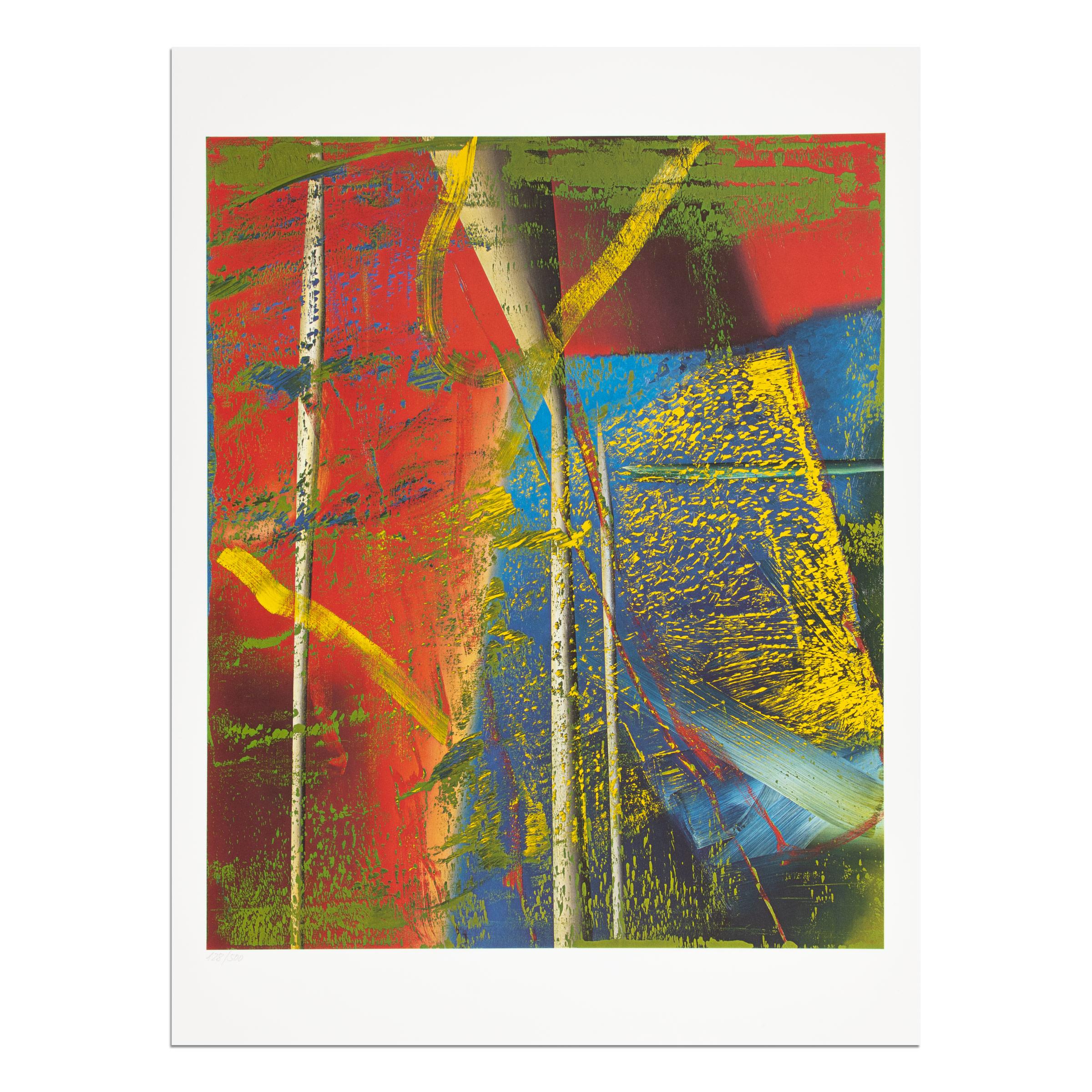 Set of 4 abstract prints, Abstrakte Bilder - Print by Gerhard Richter
