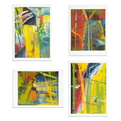 Set of 4 abstract prints, Abstrakte Bilder