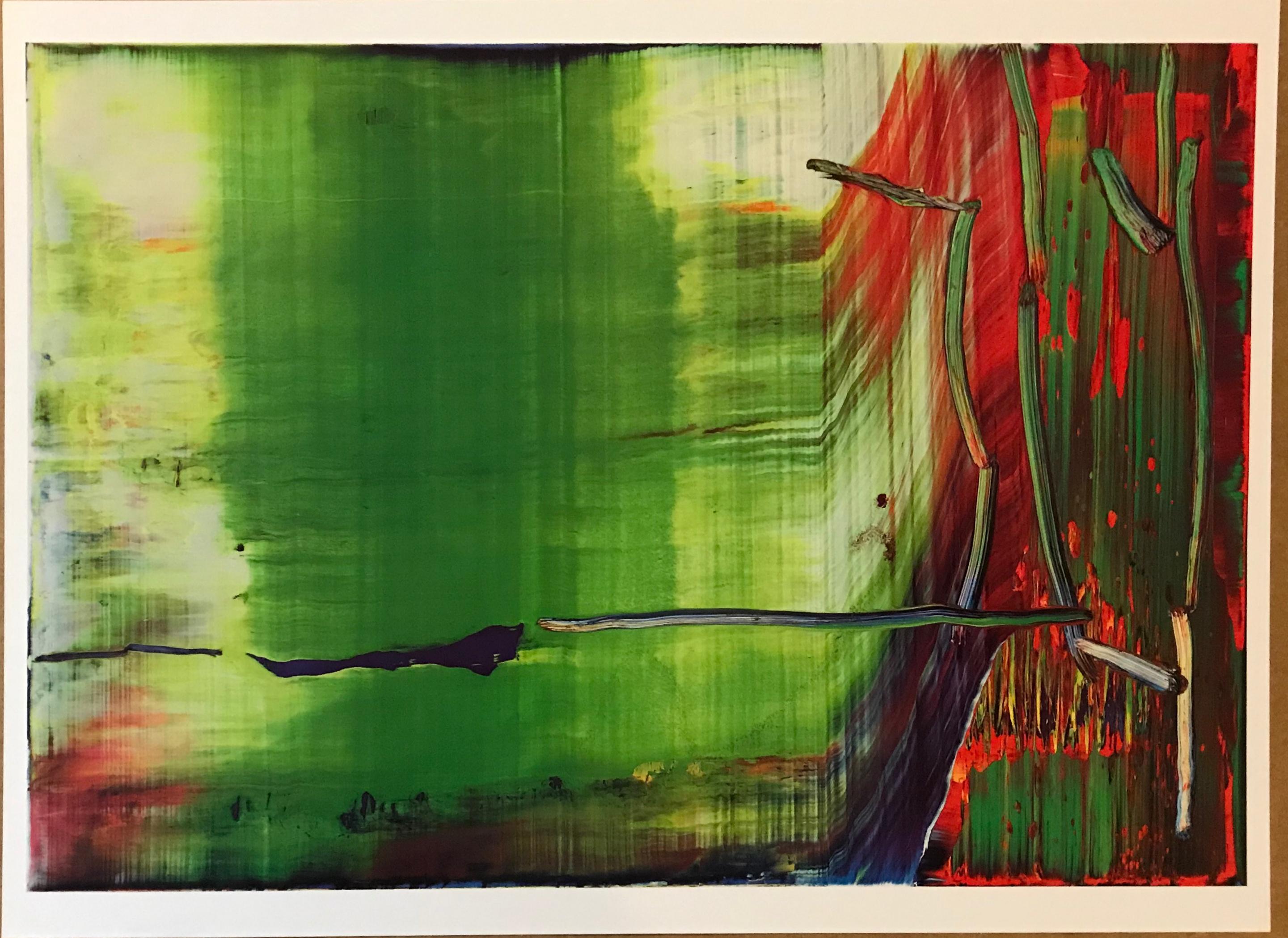 Untitled Abstract Picture (Limited edition authorized promotional reproduction) - Print by Gerhard Richter