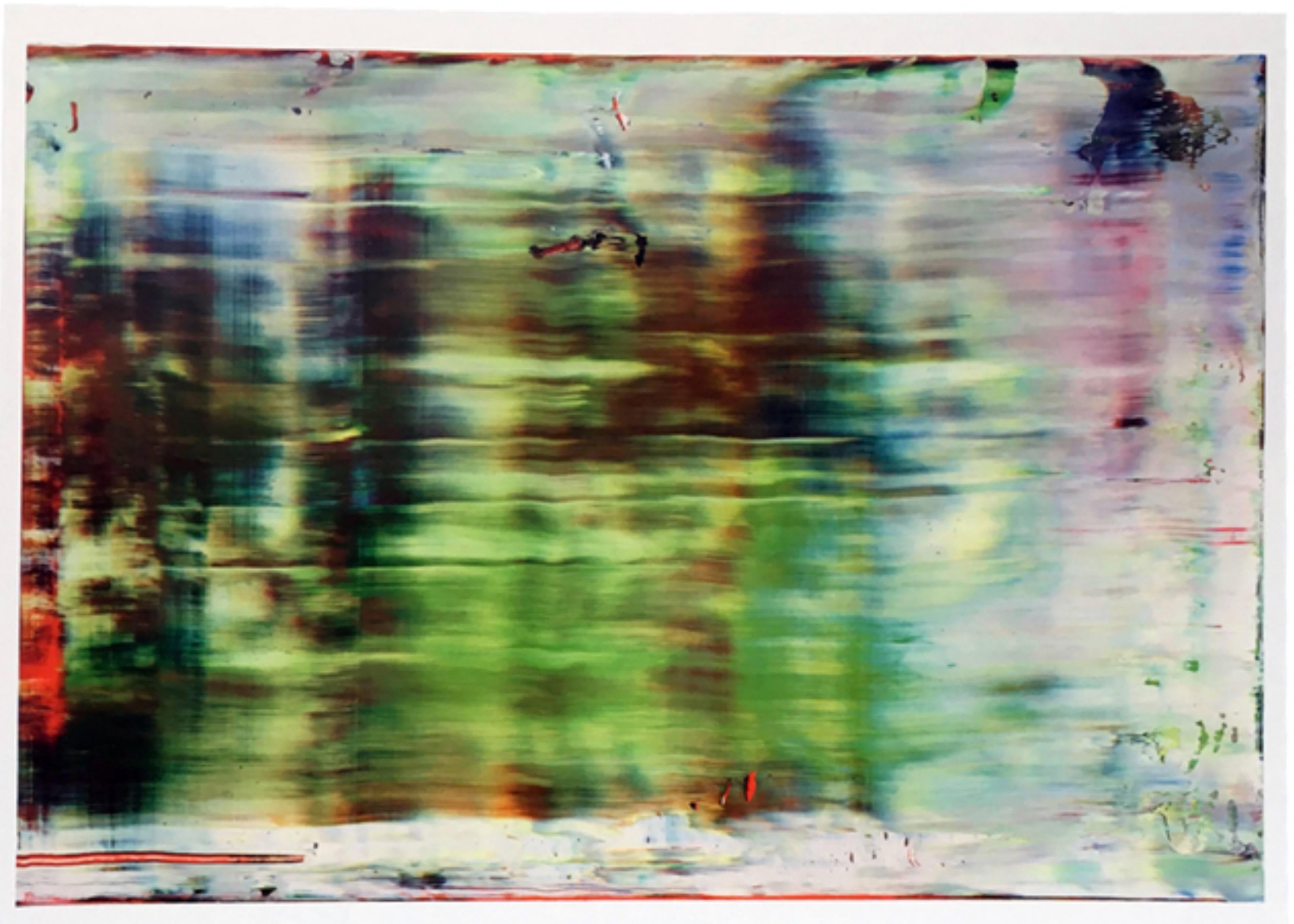 Gerhard Richter Abstract Print - Untitled Abstract Picture  (Limited edition authorized promotional reproduction)