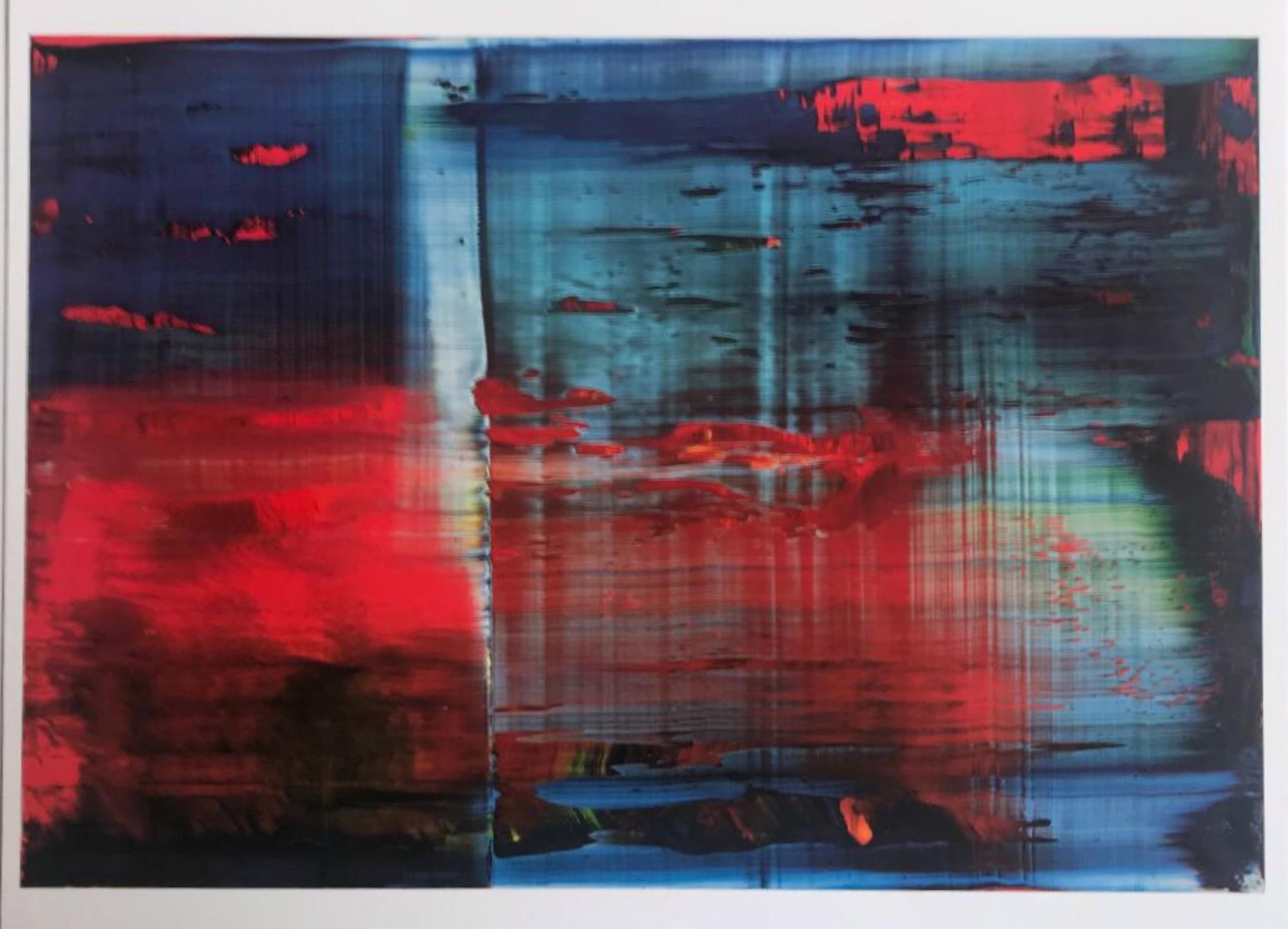 Gerhard Richter Abstract Print - Untitled Abstract Picture (Limited edition authorized promotional reproduction) 