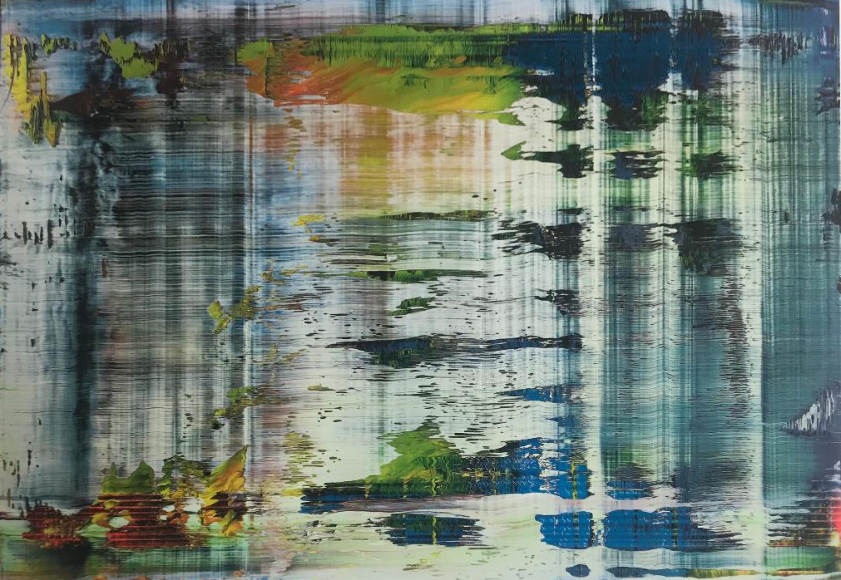 Cuadro abstracto sin título (una plancha) - impresión autorizada por el artista en GardaMatt Art - Print de Gerhard Richter