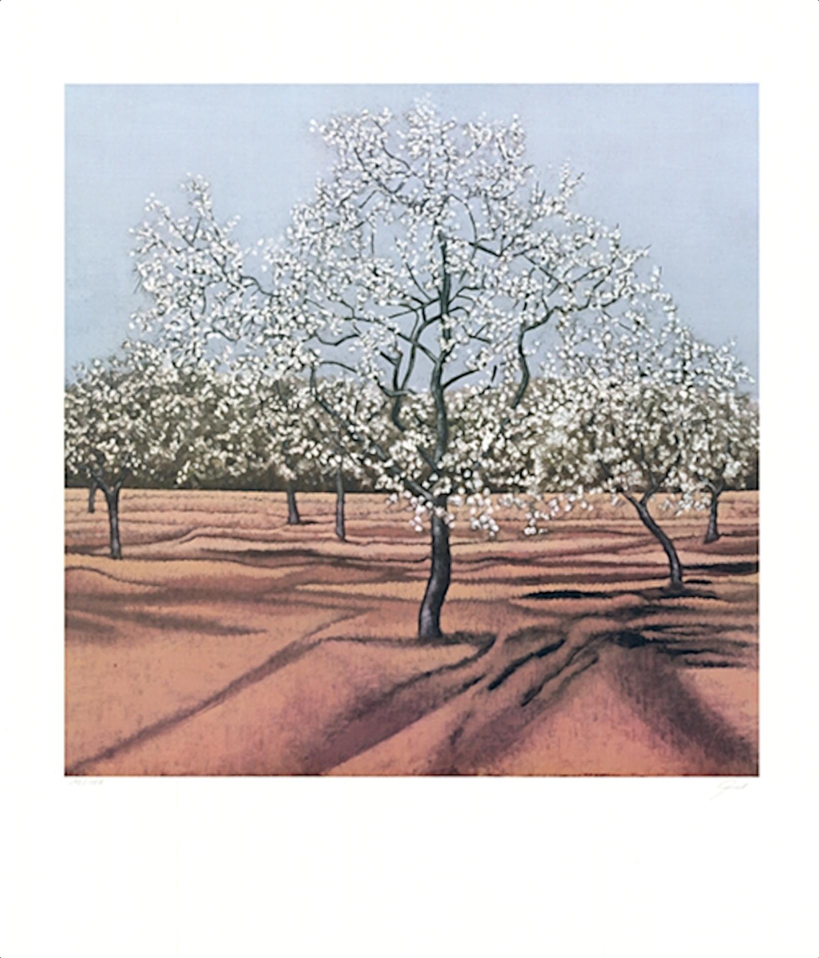 Gerhard Taubert - "Flowering Trees" - color offset lithograph