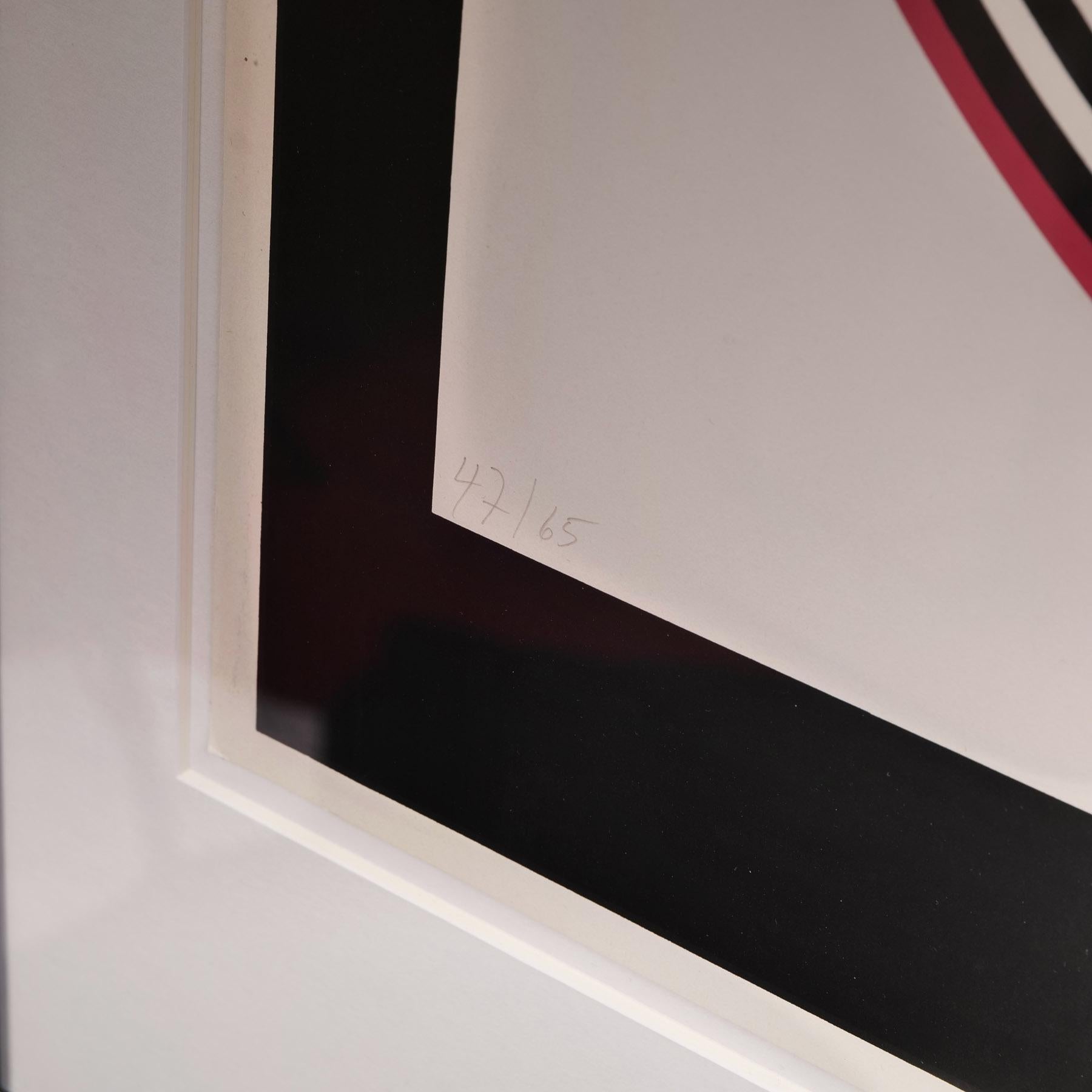 Tedesco Gerhard Uhlig 1960 op-art serigrafia 