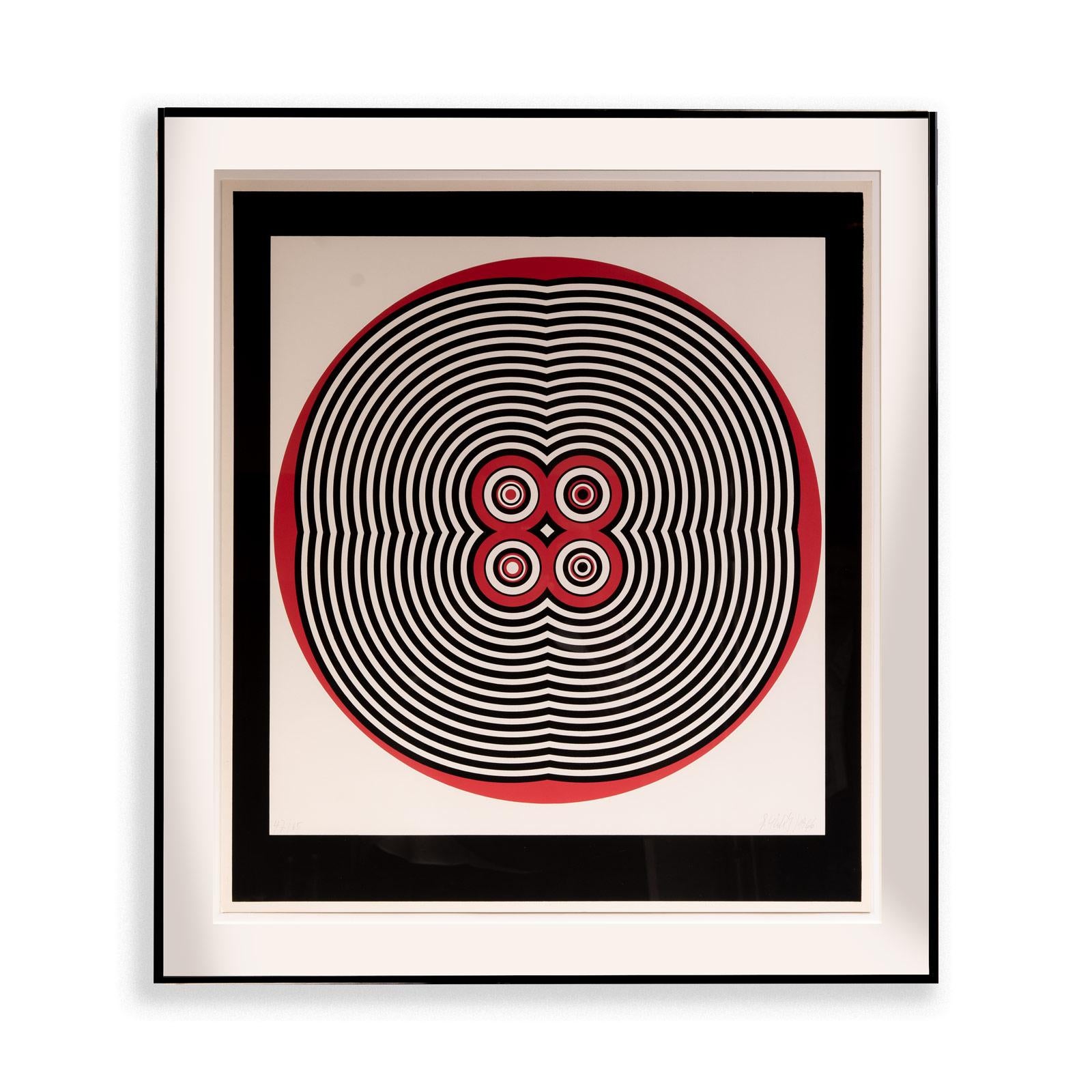 Gerhard Uhlig 1960 op-art serigrafia 