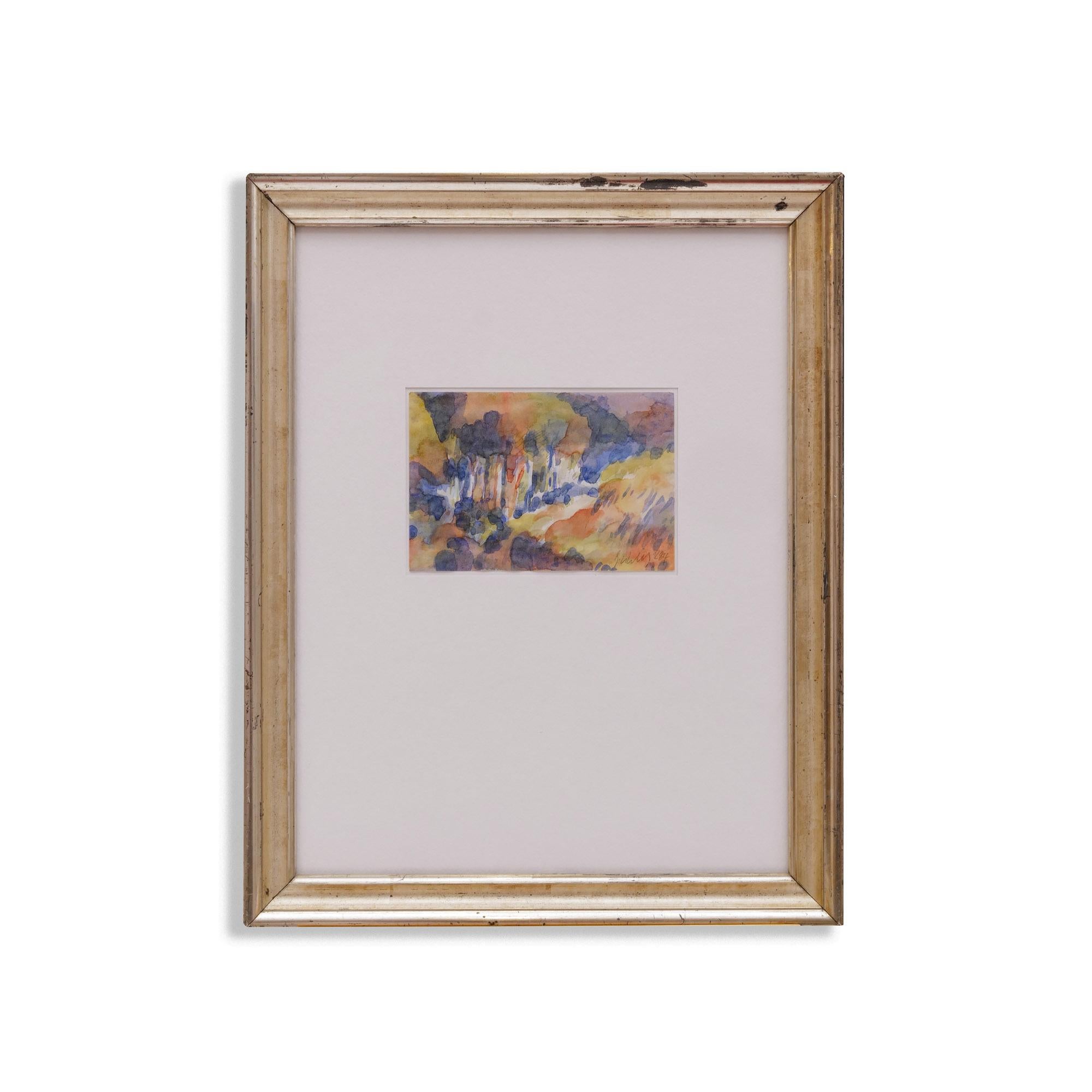 Gerhard Uhlig Watercolor “untitled”, created in 1984 In Good Condition For Sale In Münster, DE