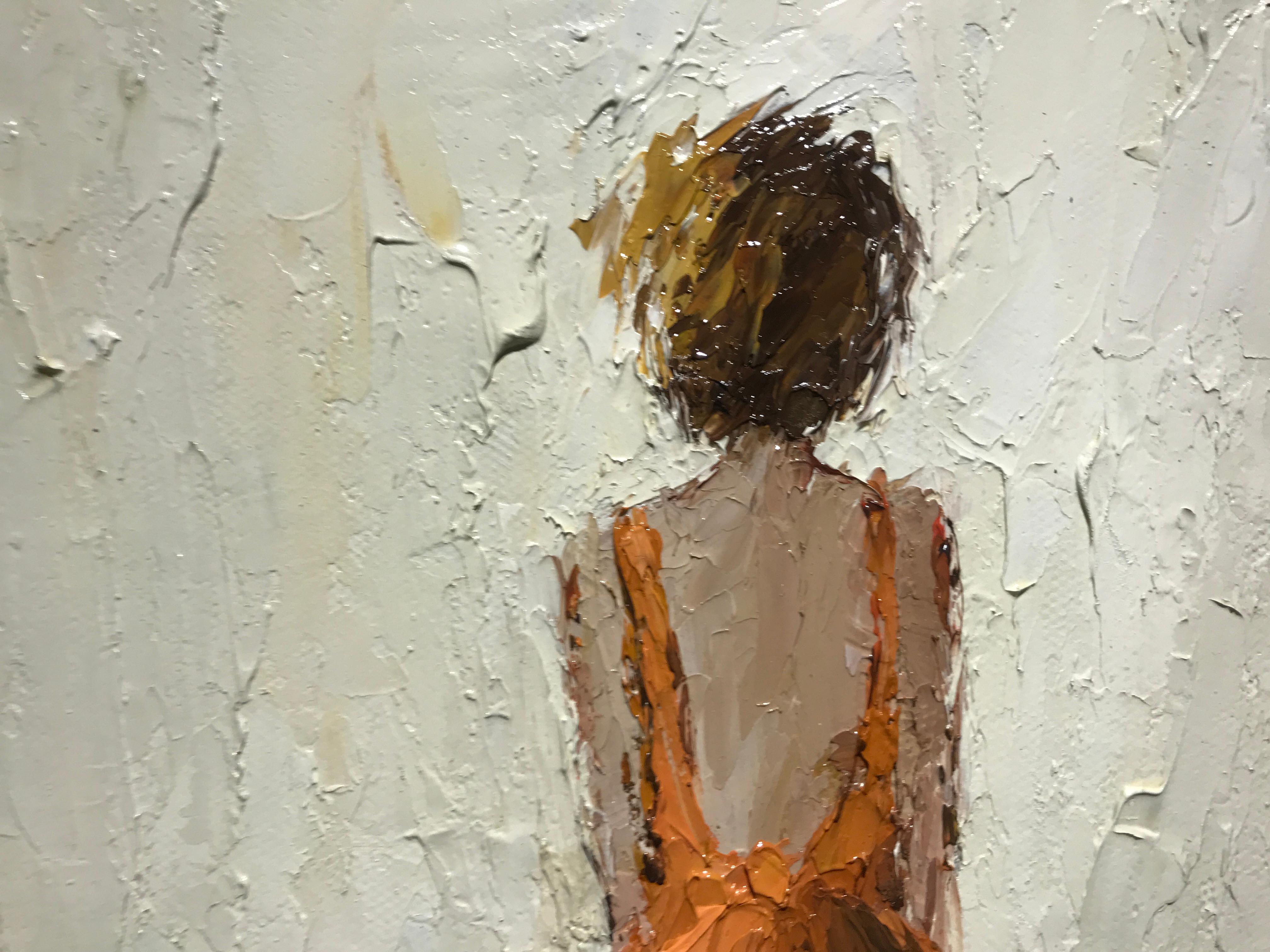 Anne-Marie, Geri Eubanks 2018 Framed Impressionist Oil on Canvas Painting 3