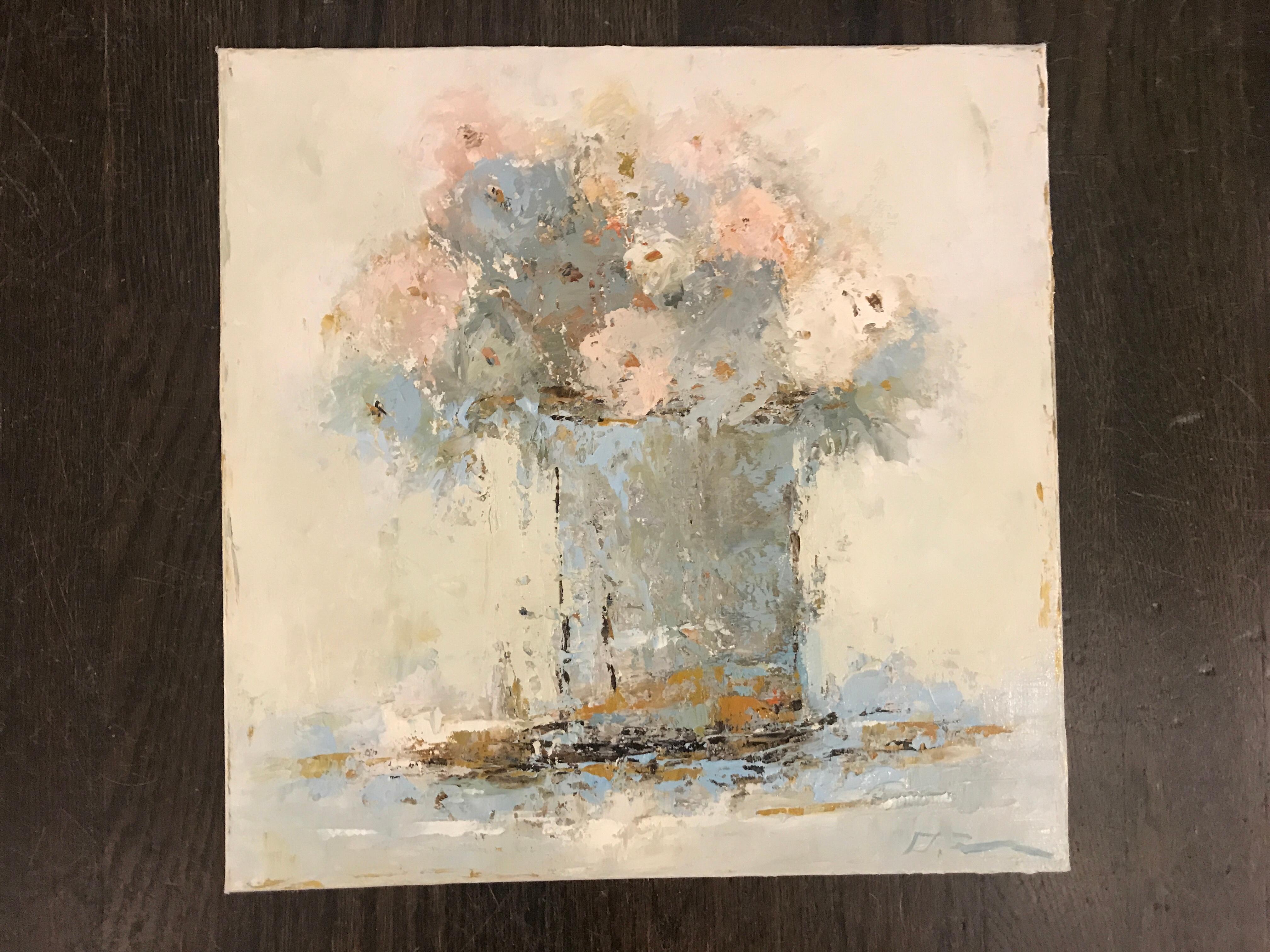 Bloom by Geri Eubanks 2018 Petite Impressionist Still Life Oil on Canvas 1