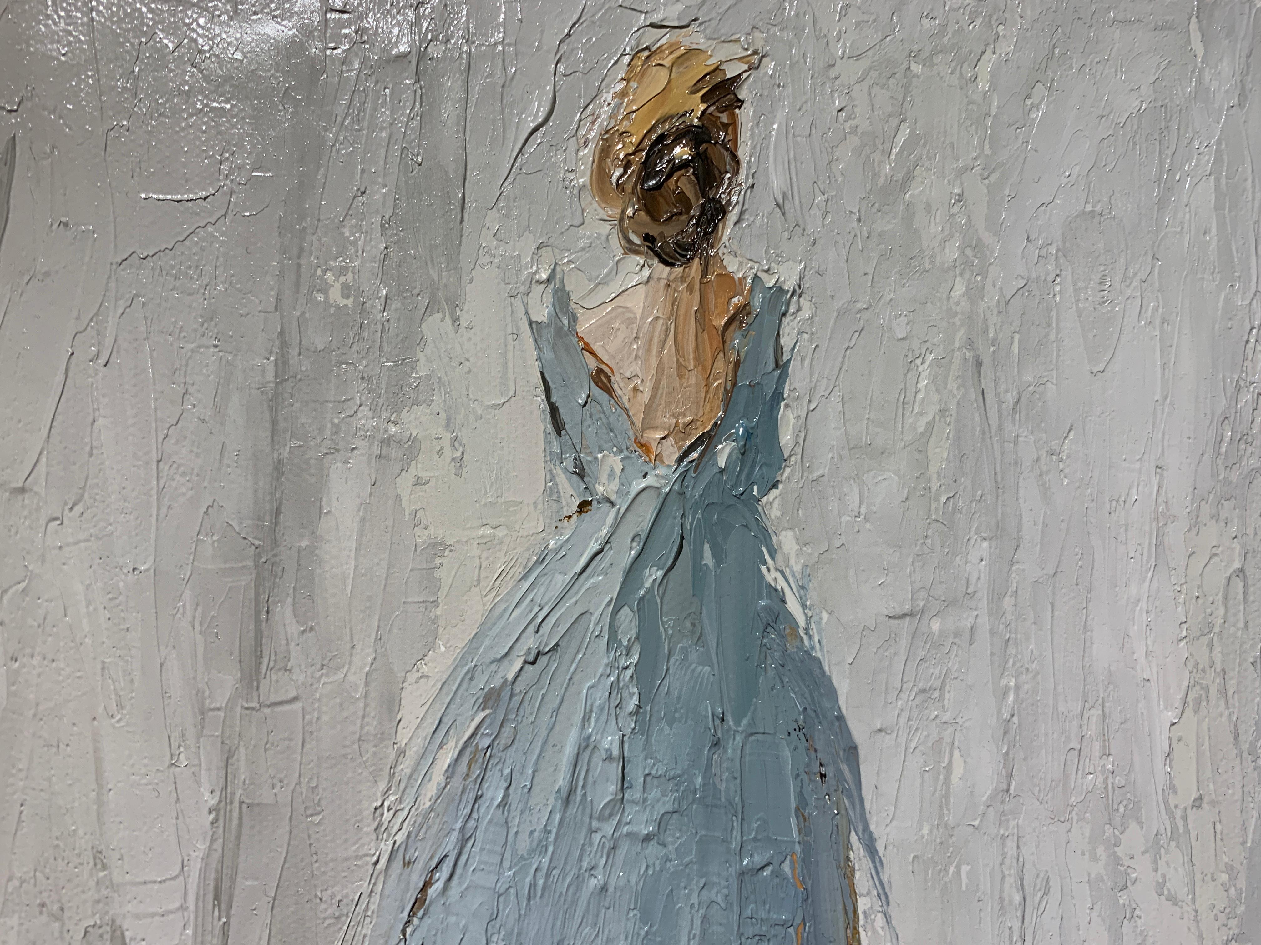 Elizabeth by Geri Eubanks, Small Framed Impressionist Oil on Canvas Painting 4