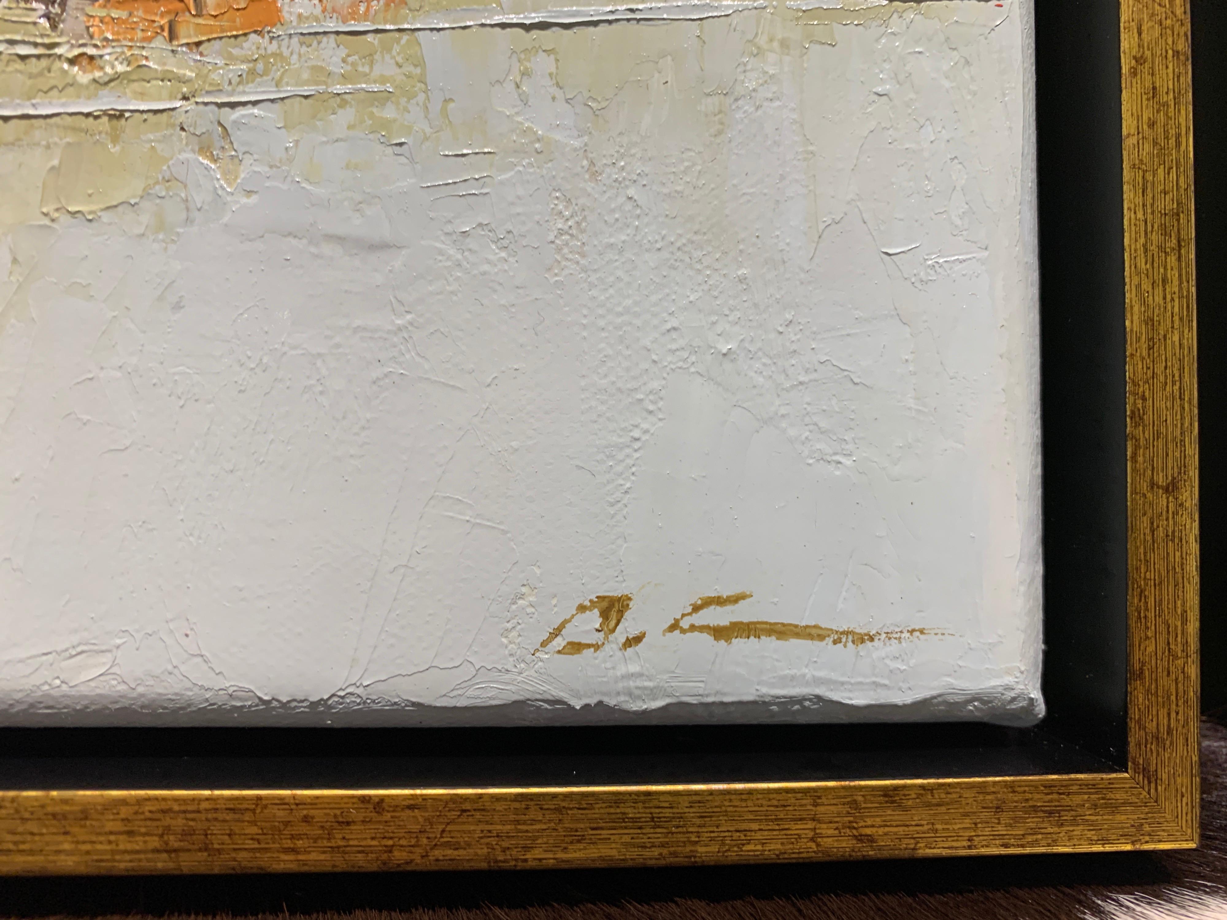 painting of father and son