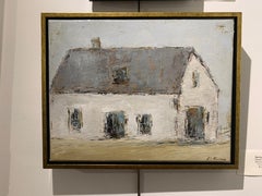 French Barn III by Geri Eubanks, Horizontal Impressionist Framed Painting