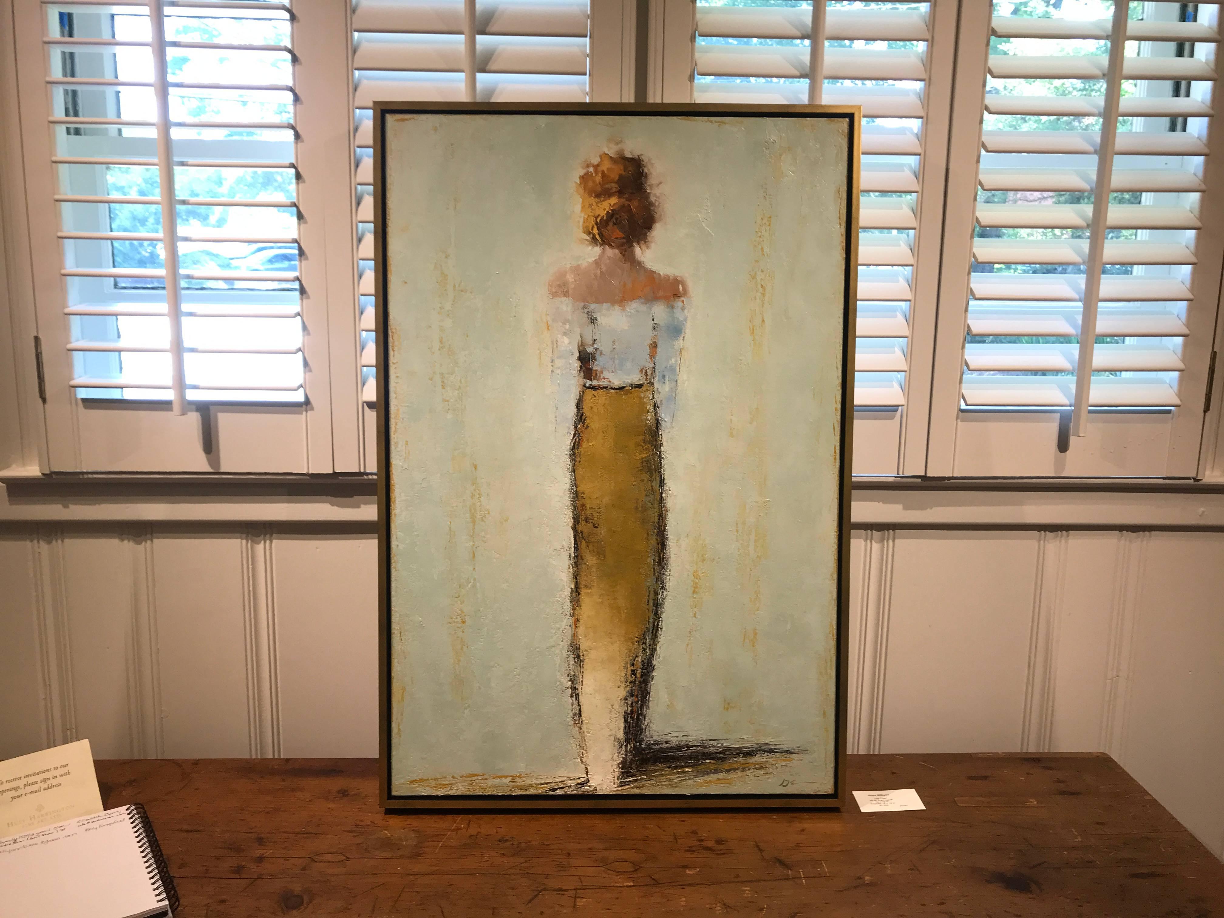 Geri Eubanks, Jacqueline, 2018 Framed Impressionist Oil on Canvas Painting 3
