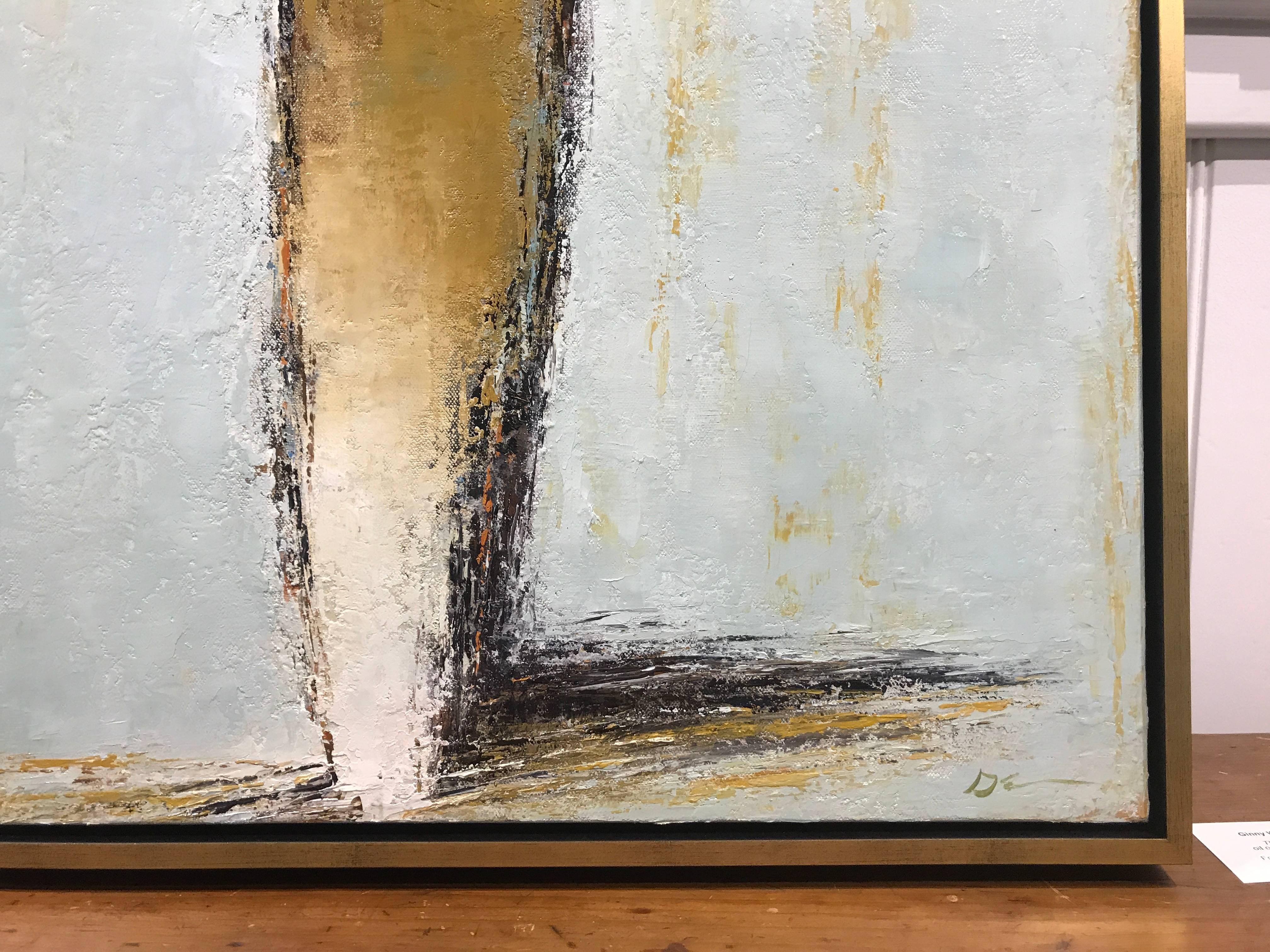 Geri Eubanks, Jacqueline, 2018 Framed Impressionist Oil on Canvas Painting 5
