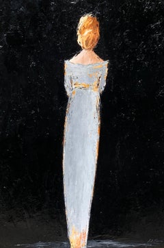 Grace II by Geri Eubanks, Vertical Framed Figurative Oil on Canvas Painting