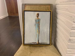 Graceful by Geri Eubanks, Small Framed Impressionist Oil on Canvas Painting