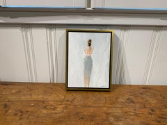 Julianne by Geri Eubanks, Small Framed Impressionist Oil on Canvas Painting