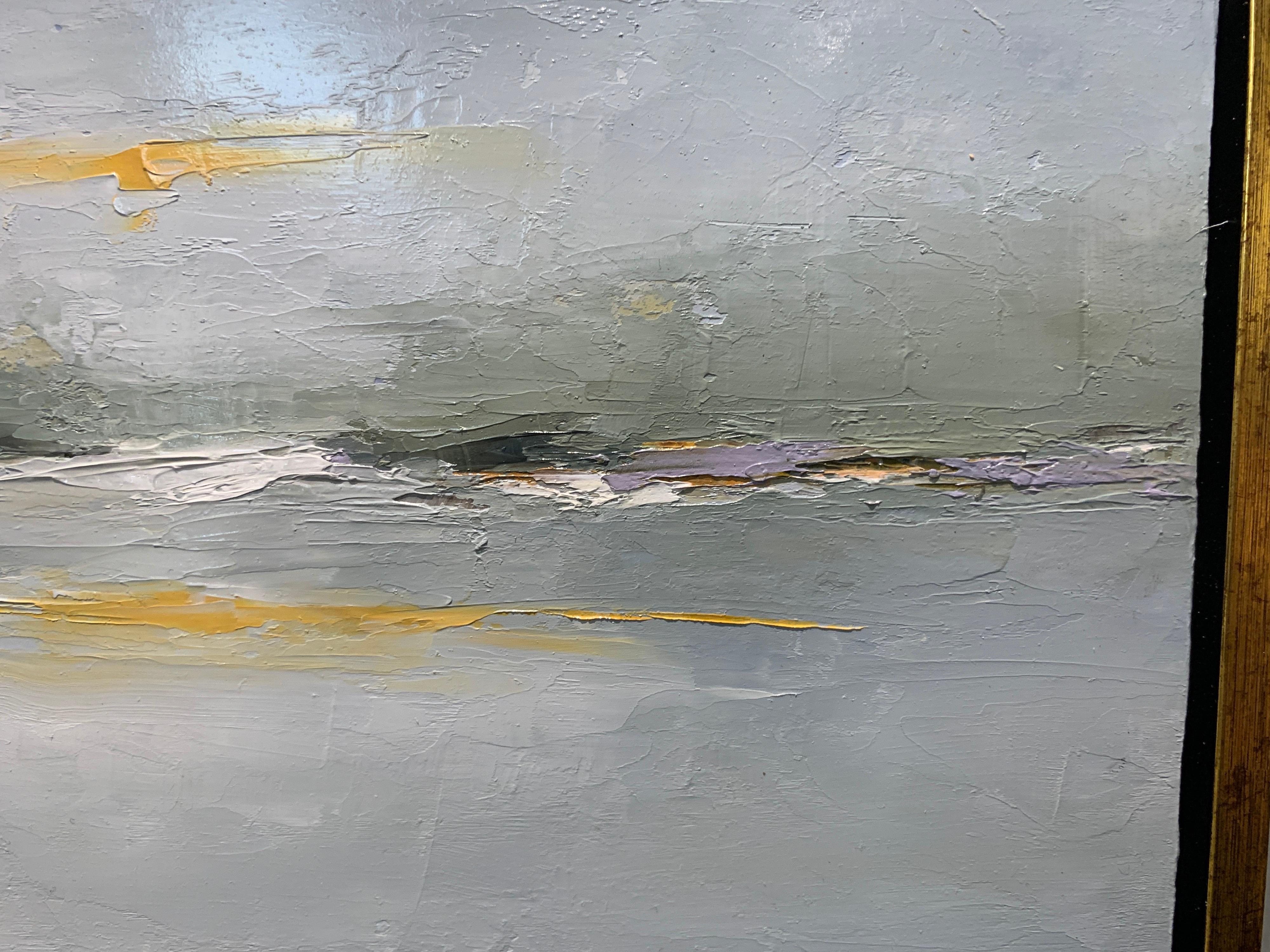 Morning Calls by Geri Eubanks, Small Framed Impressionist Landscape Oil Painting 1