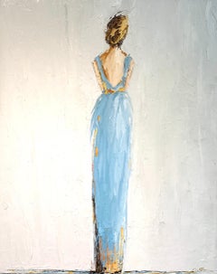 Olivia by Geri Eubanks, Framed Impressionist Oil on Canvas Painting