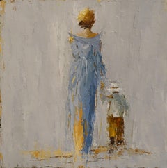 Our Special Day by Geri Eubanks, Small Framed Impressionist Square Painting