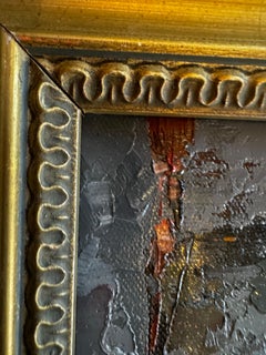 Petite Floral 3 von Geri Eubanks, Kleines impressionistisches Stillleben Ölgemälde