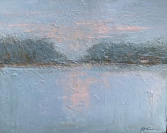 Serenity by Geri Eubanks, Framed Impressionist Oil on Canvas 2020 Painting