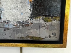 Kleines Blumenstillleben, zeitgenössisches botanisches Ölgemälde auf Leinwand