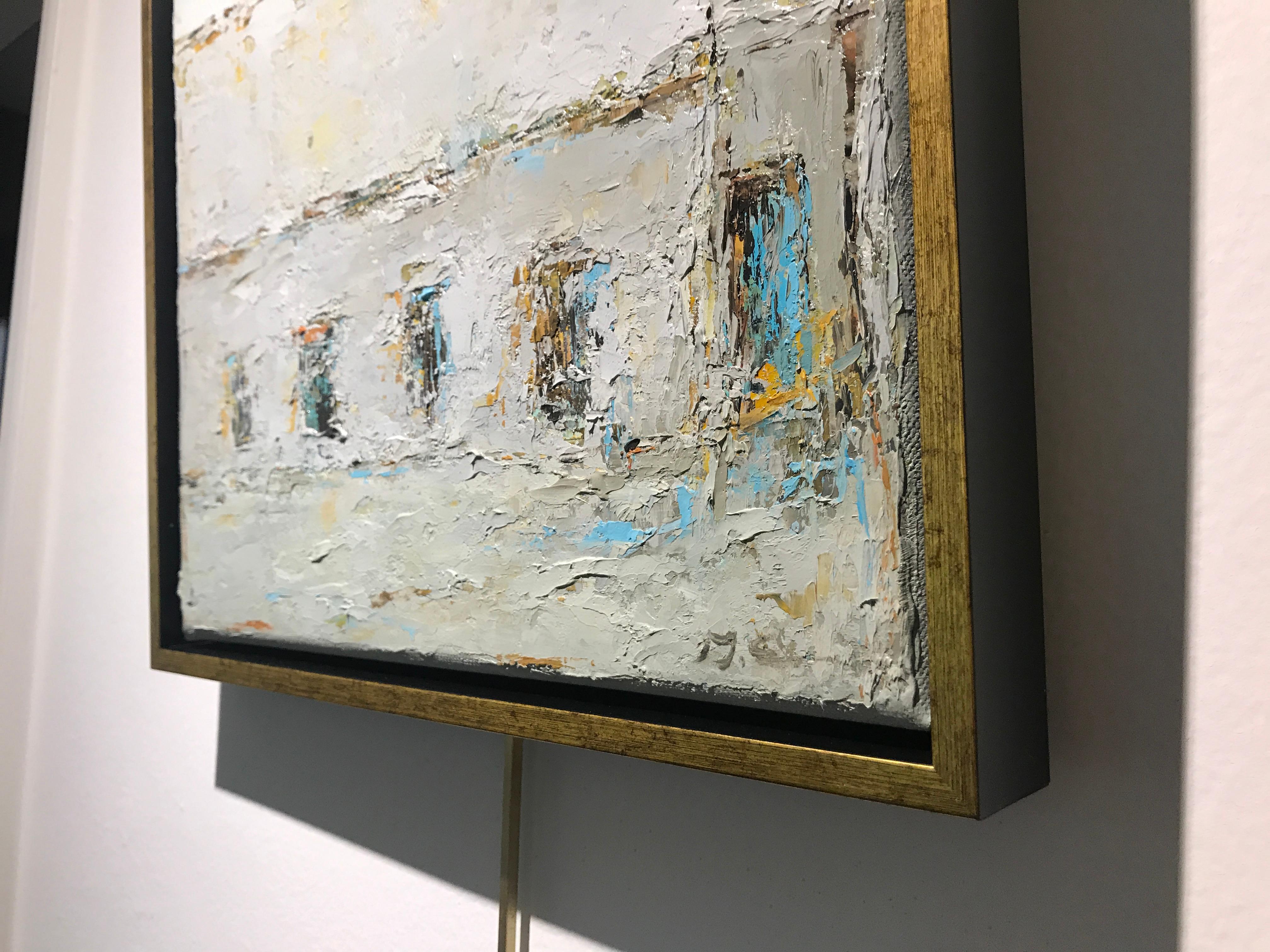 The Barn II, Geri Eubanks 2018 Small Impressionist Framed Oil on Canvas Painting 6