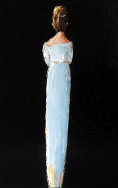 victoria eubanks Victoria by Geri Eubanks, Vertical Framed Figurative Oil on Canvas Painting